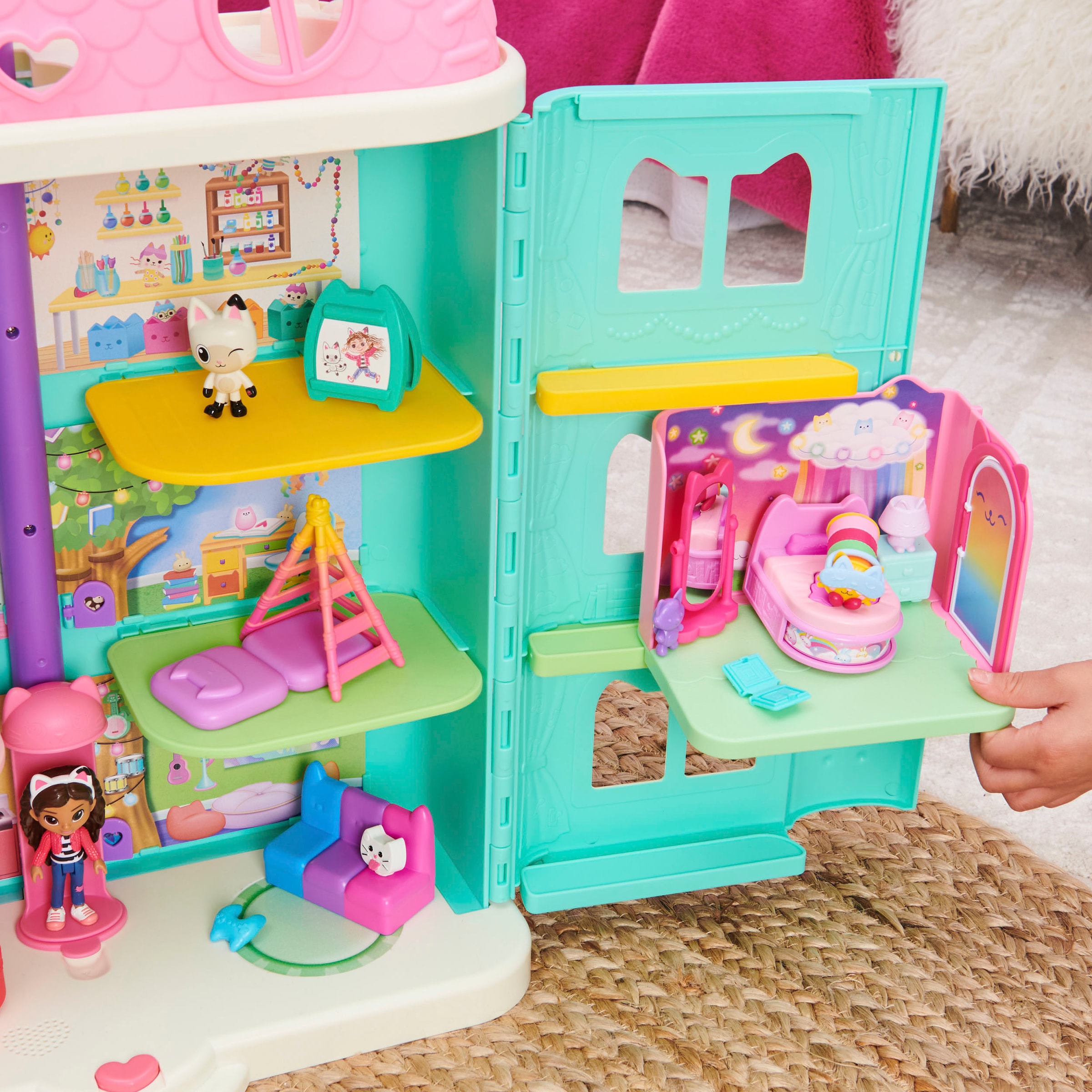 Spin Master Monde de jeu »Gabby's Dollhouse – Deluxe Room – Pillow Cat's Schlafzimmer«
