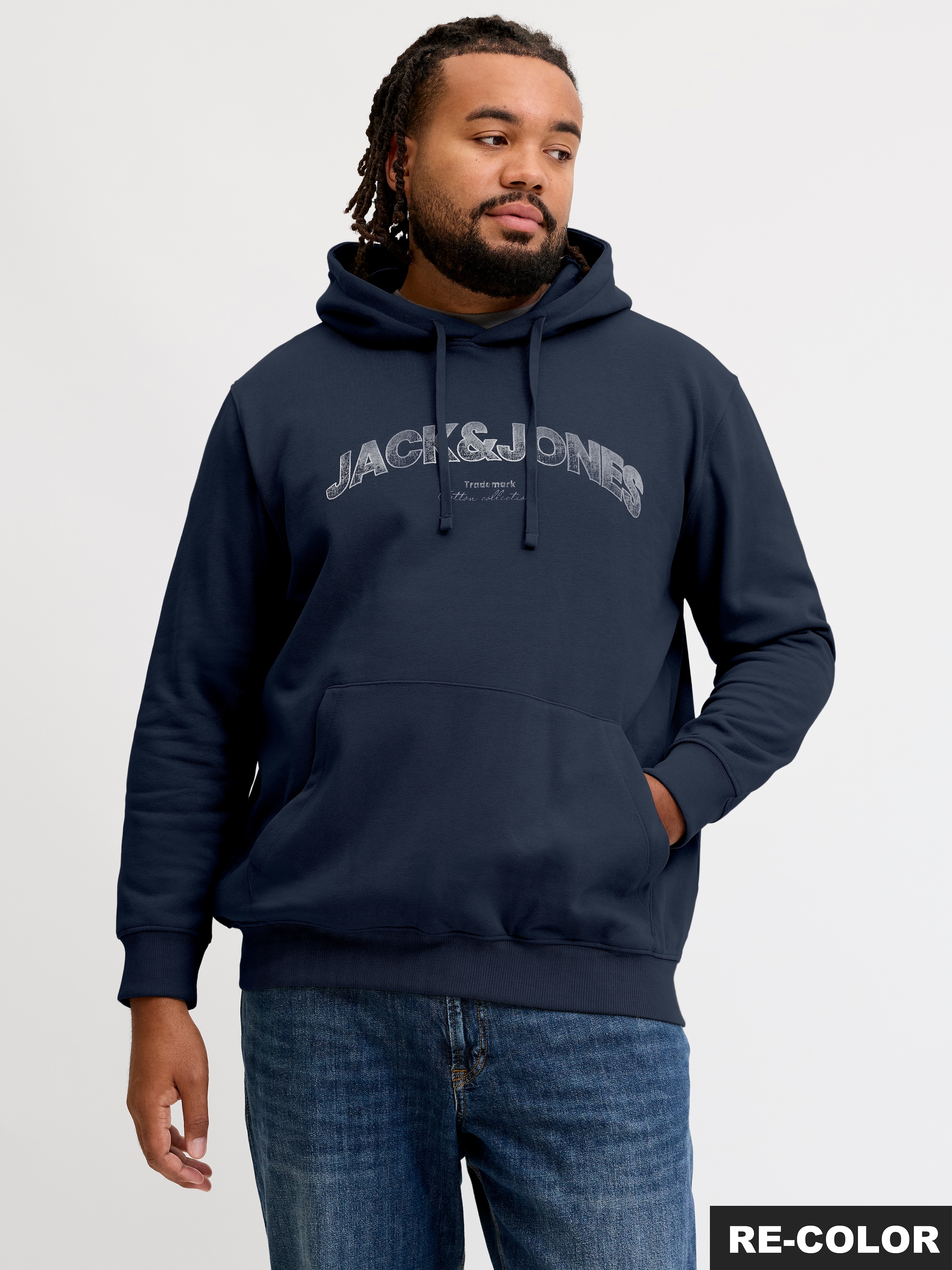 Jack & Jones PlusSize Kapuzensweatshirt »JJAVERY SWEAT HOOD PLS«, Baumwollmischung, normal geschnitten
