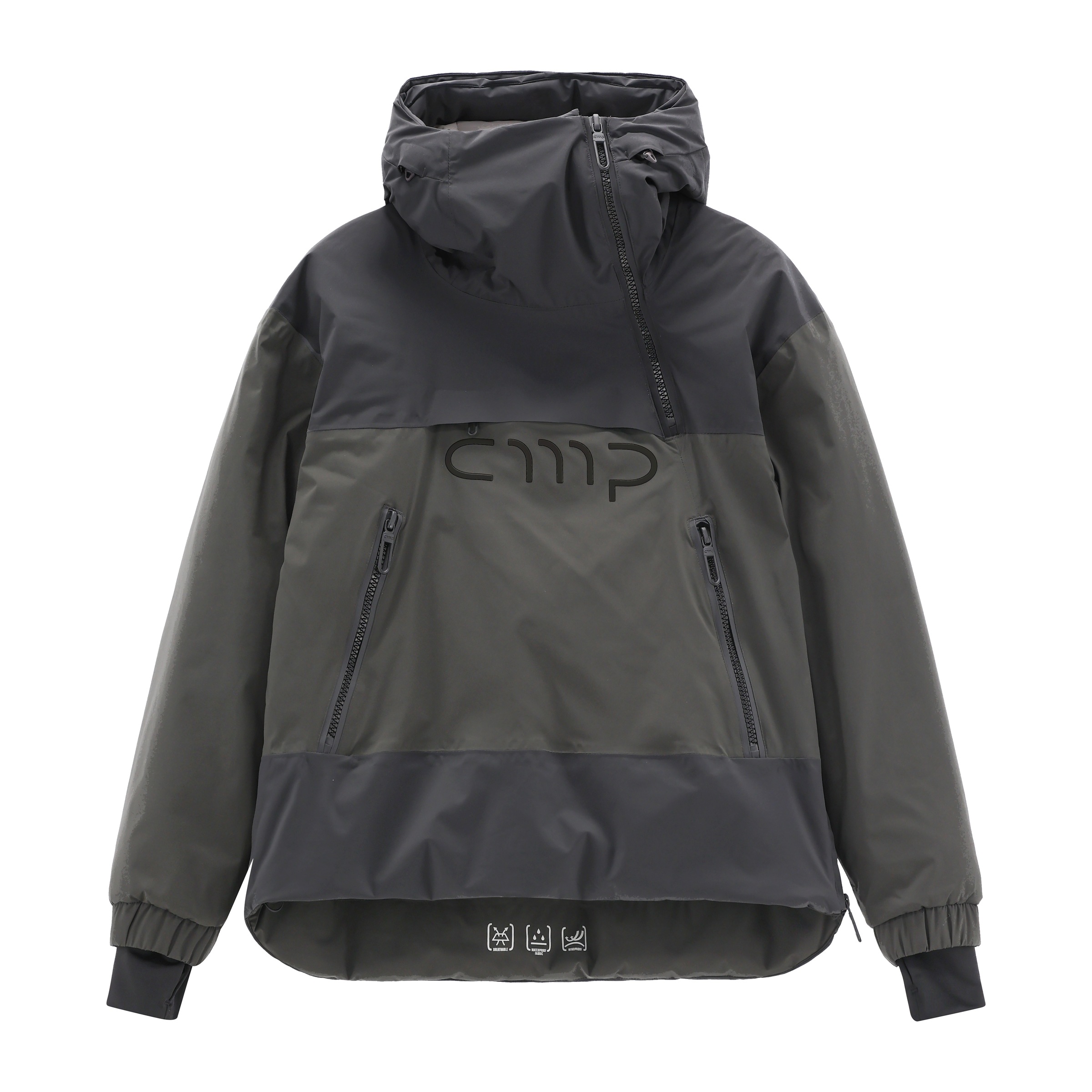 CMP Winterjacke mit Wattierung, mit weichem Futter, sportlicher Stil, 1 Teil im Set