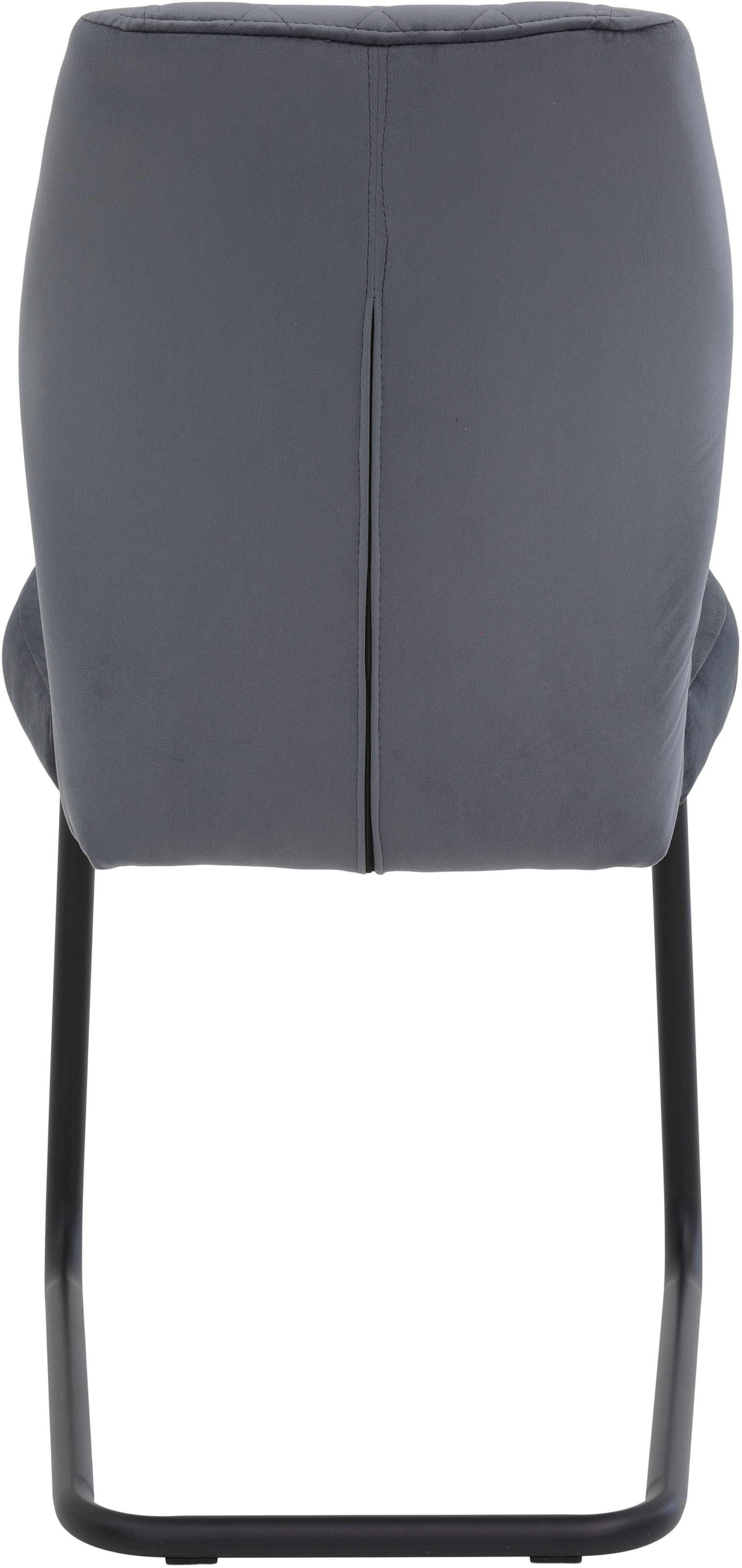 HELA Chaise cantilever »OSLO« (Set) 4 cuisFreischwinger,Rautensteppung,Microfaser Samtvelour,140kg belastbar