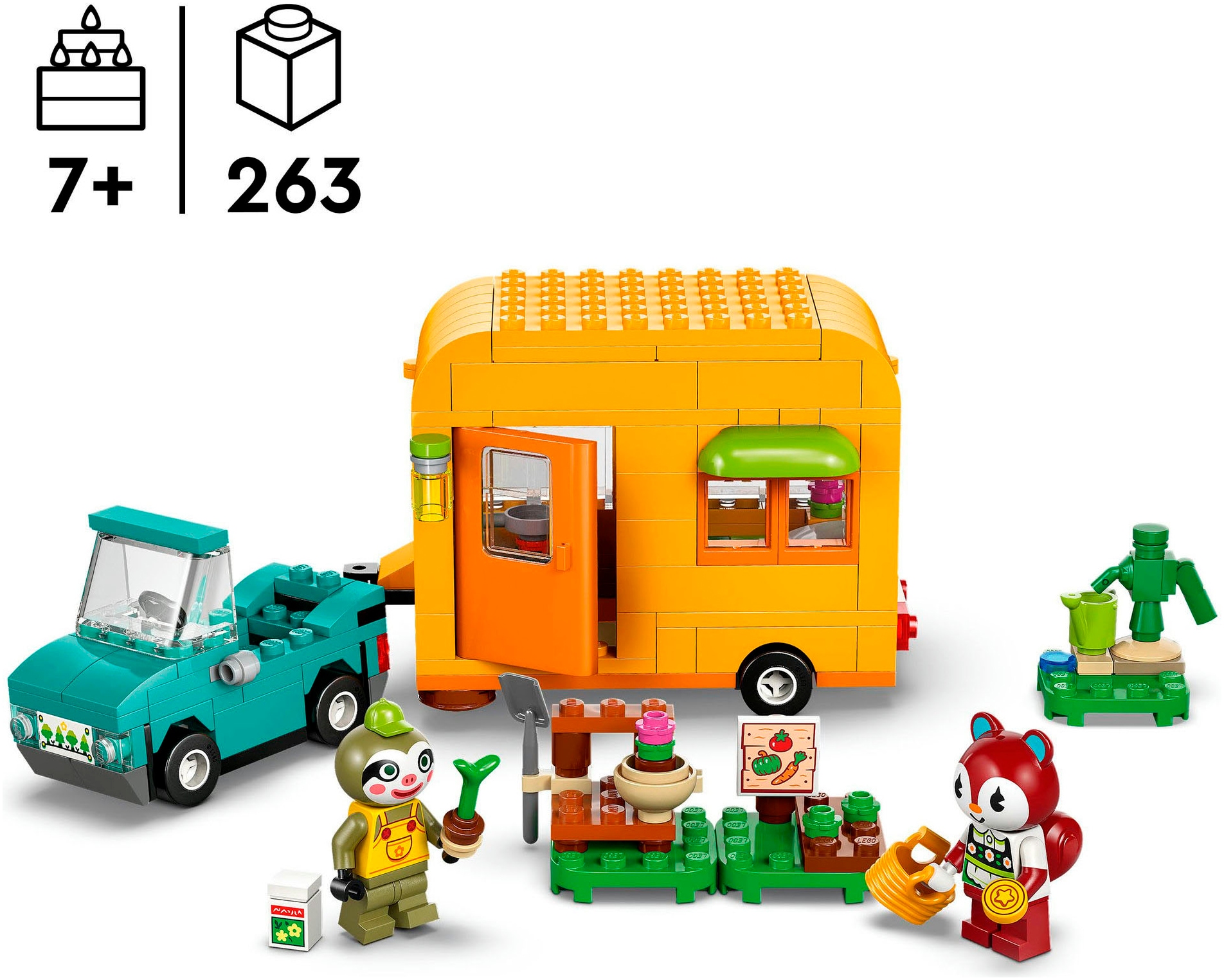 LEGO® Pions de construction »Gerds Wohnwagen & Gärtnerei (77054), LEGO Animal Crossing« Made in Europe