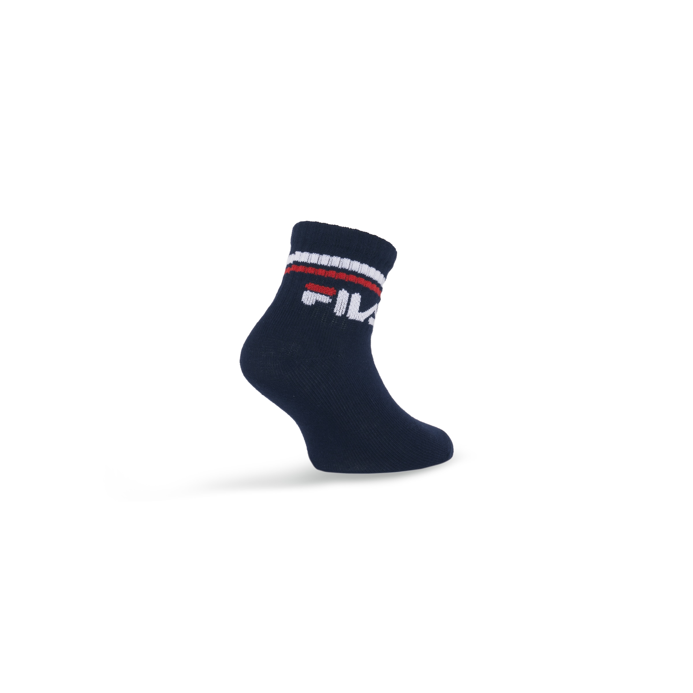 Fila Chaussettes courtes »JUNIOR UNISEX QUARTER PLAIN SOCKS« 6 cuis tlg. mit eingestricktem Logo im Bündchen, Kindersocken