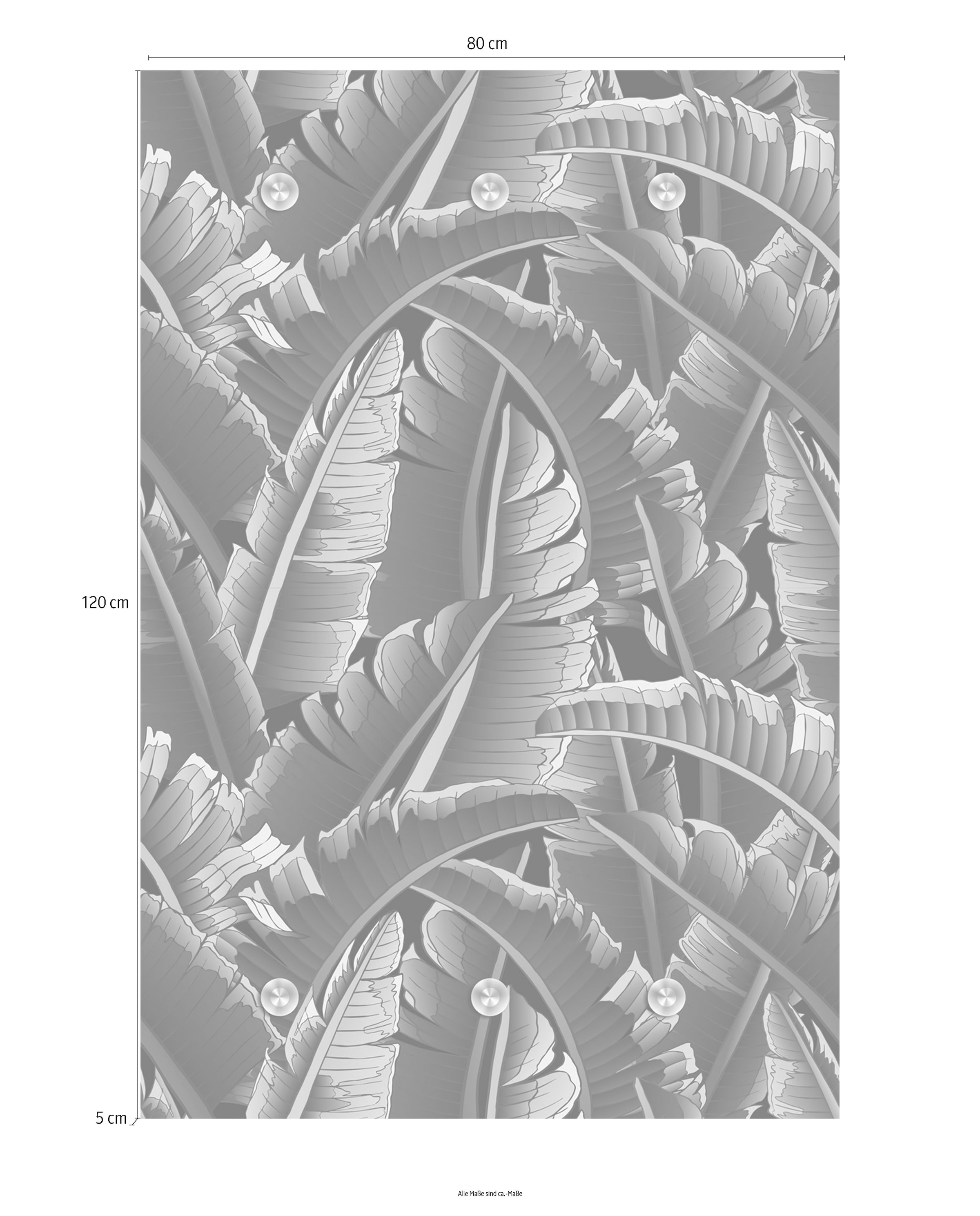 queence Garderobenleiste »Dschungel« mit 6 Haken, 80 x 120 cm