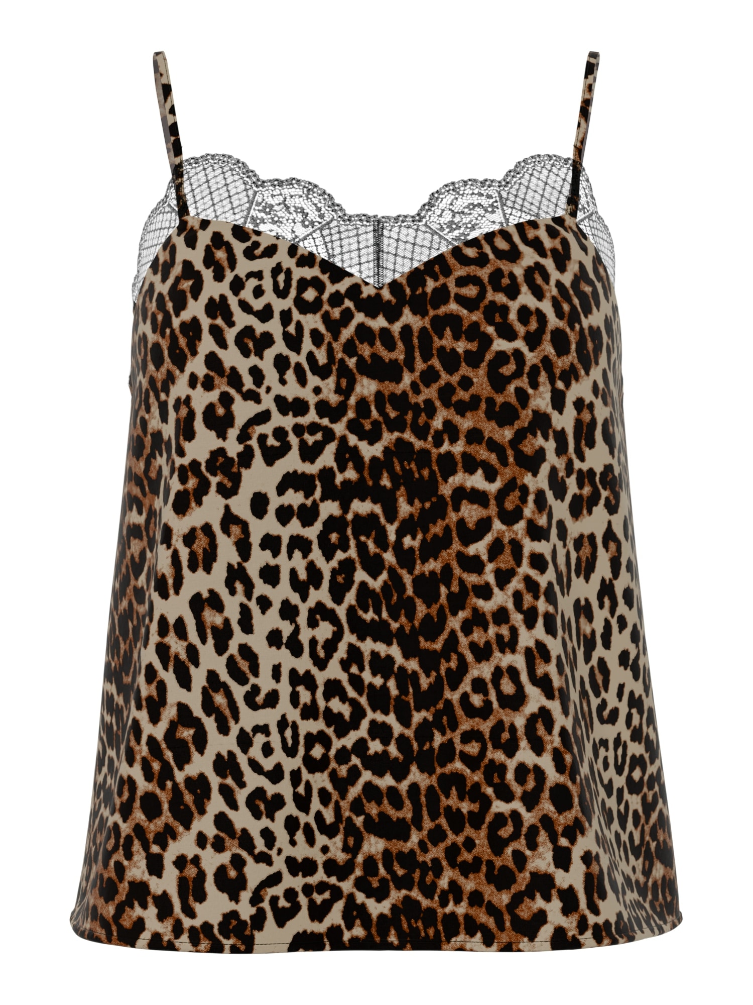 pieces Top à bretelles »PCTIFFANY STRAP LACE TOP WVN NOOS BC« Kunstfaser, regular fit