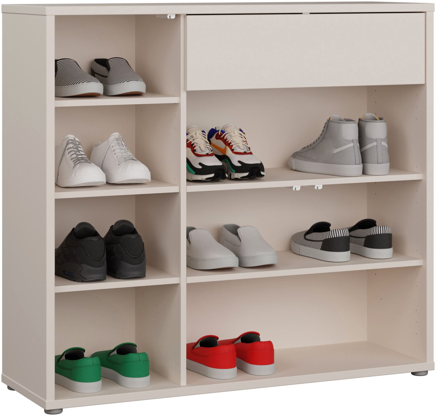 FORTE Armoire à chaussures »Alice Springs« L/H/P 109,2/99,1/34,9 cm Push to open, 20 paires de chaussures