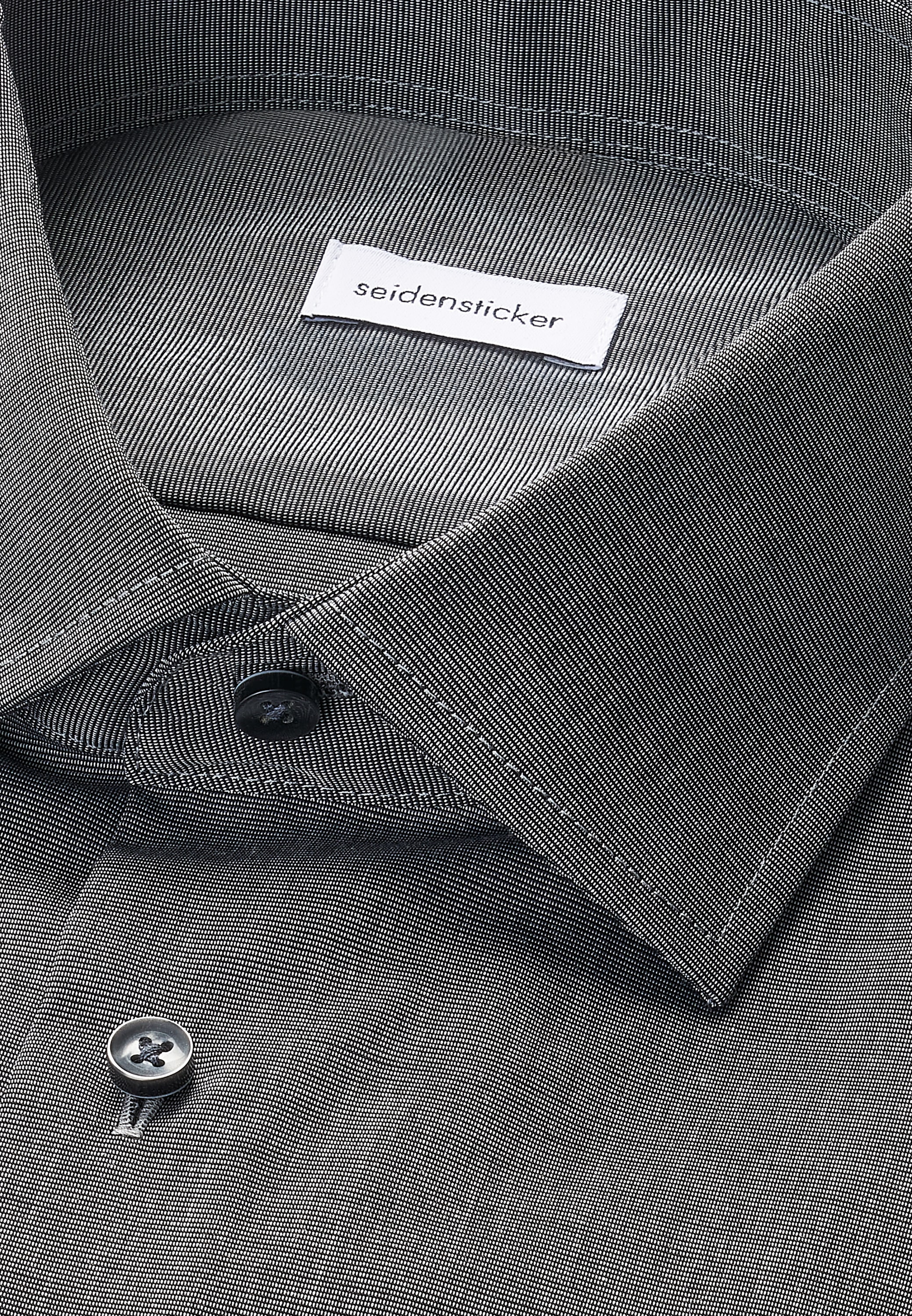seidensticker Chemise d'affaires »Schwarze Rose« Slim 1/1 Kentkragen Uni