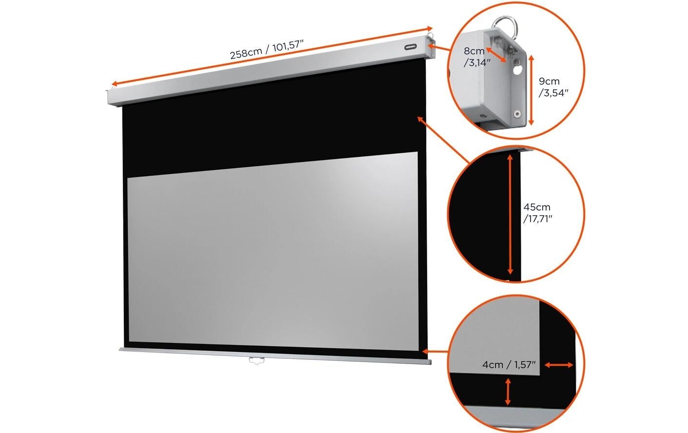 Celexon Rolloleinwand »Pro Plus 240x135 cm«