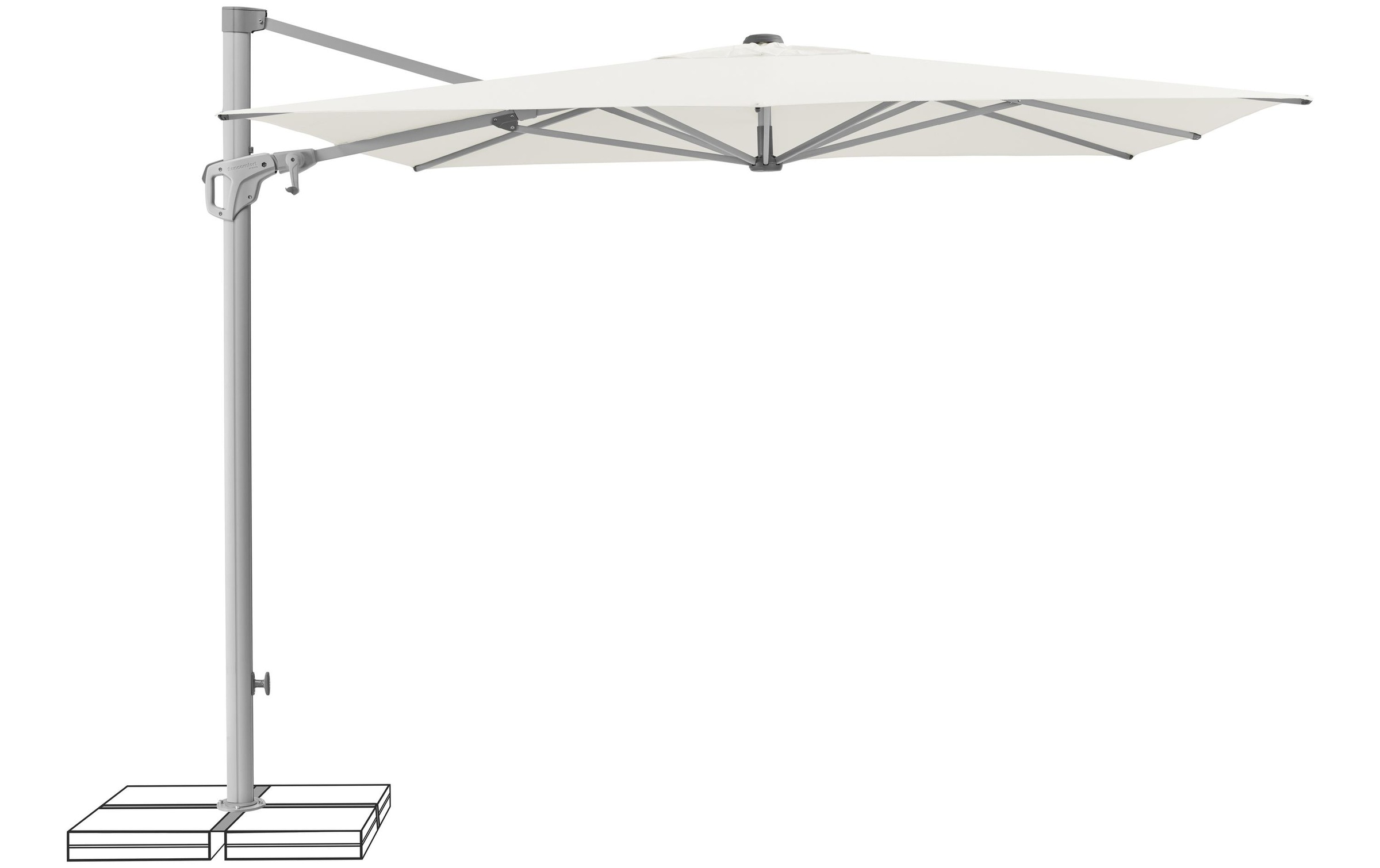   Parasol »Suncomfort by Glatz Familyflex 250 x 250 mm« Freiarmschirm