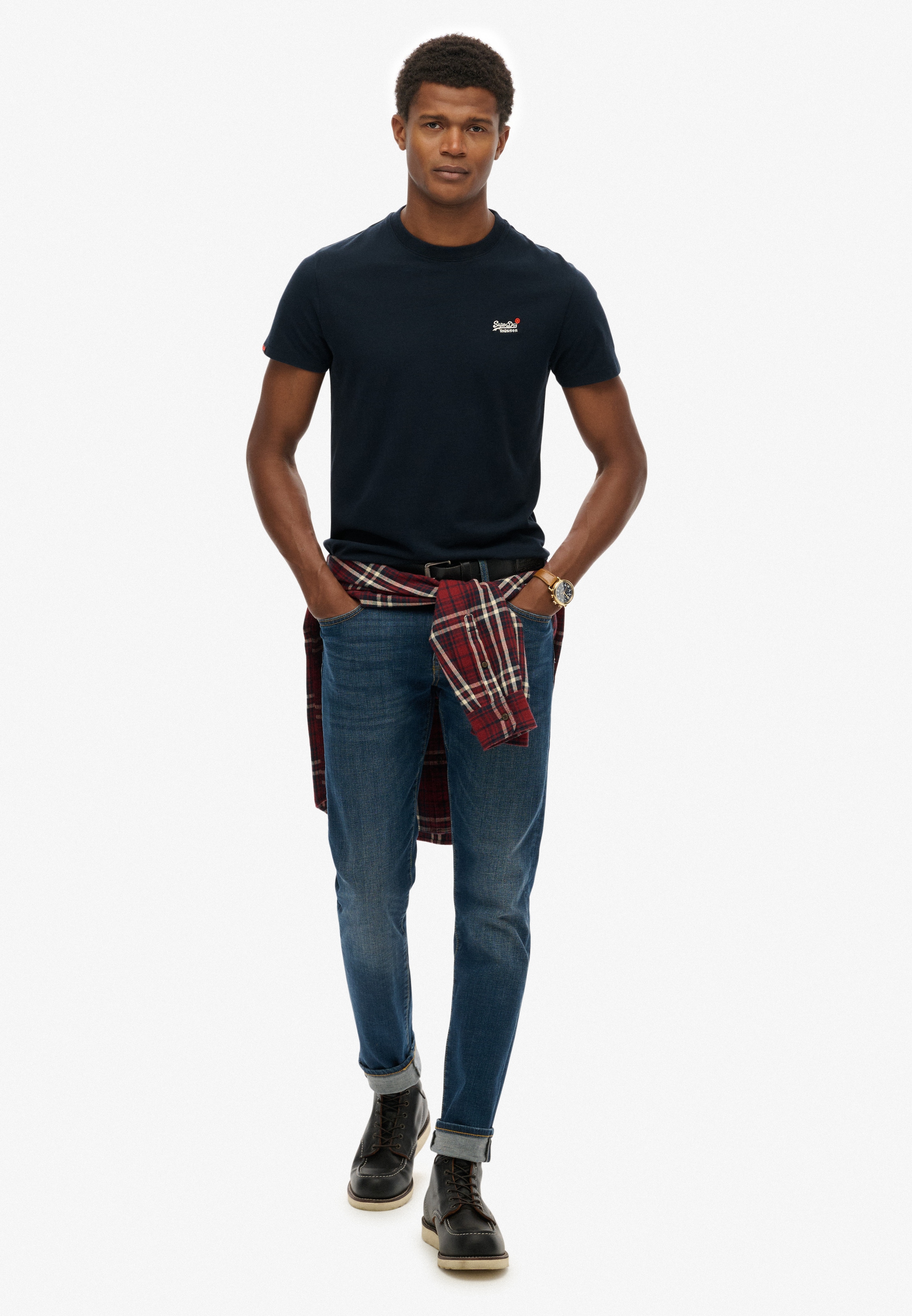 Superdry Shirt à col rond »ESSENTIAL CONTRAST EMB TEE«