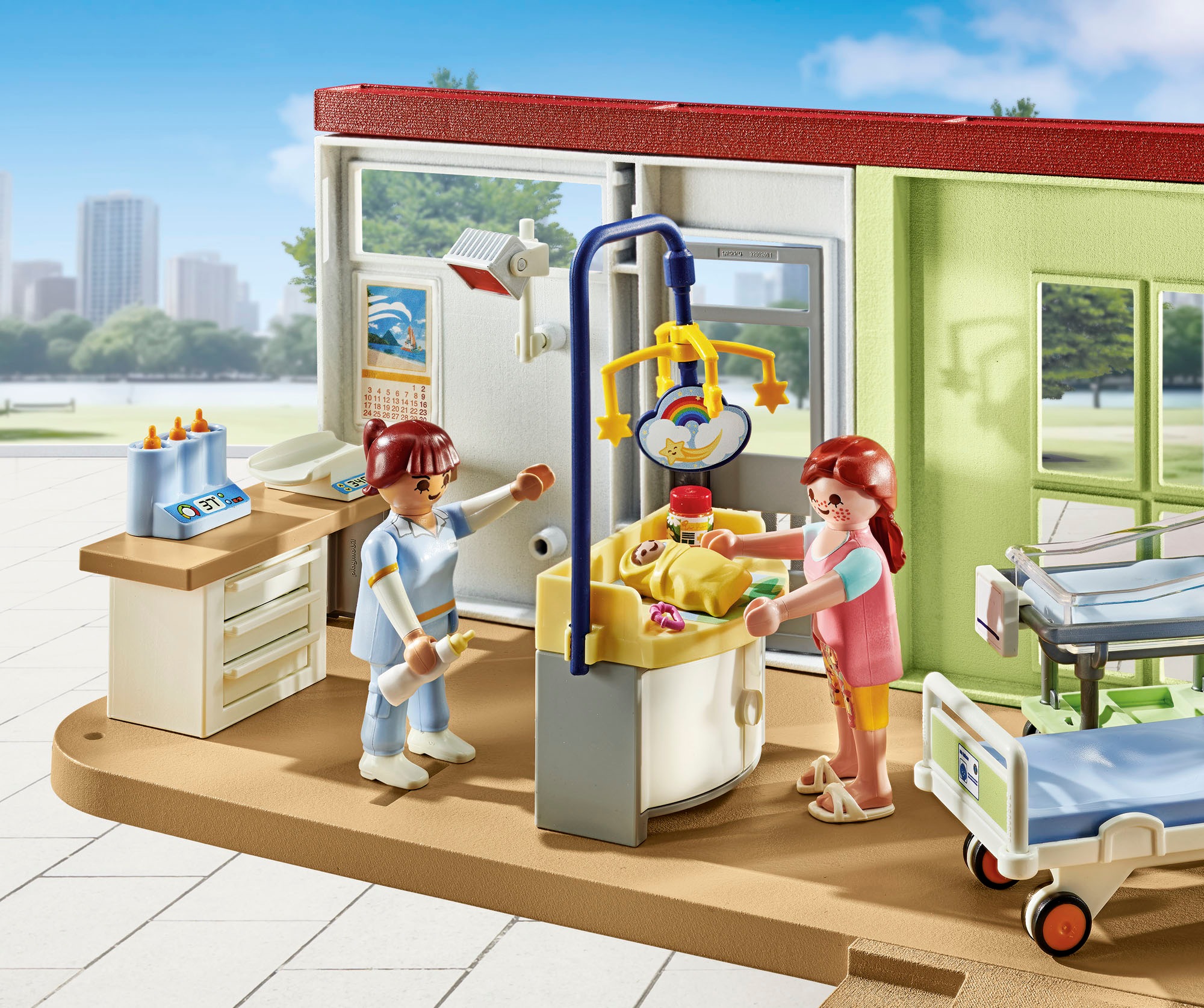 Playmobil® Konstruktions-Spielset »Entbindungsstation (71616), Action Heroes« Made in Europe