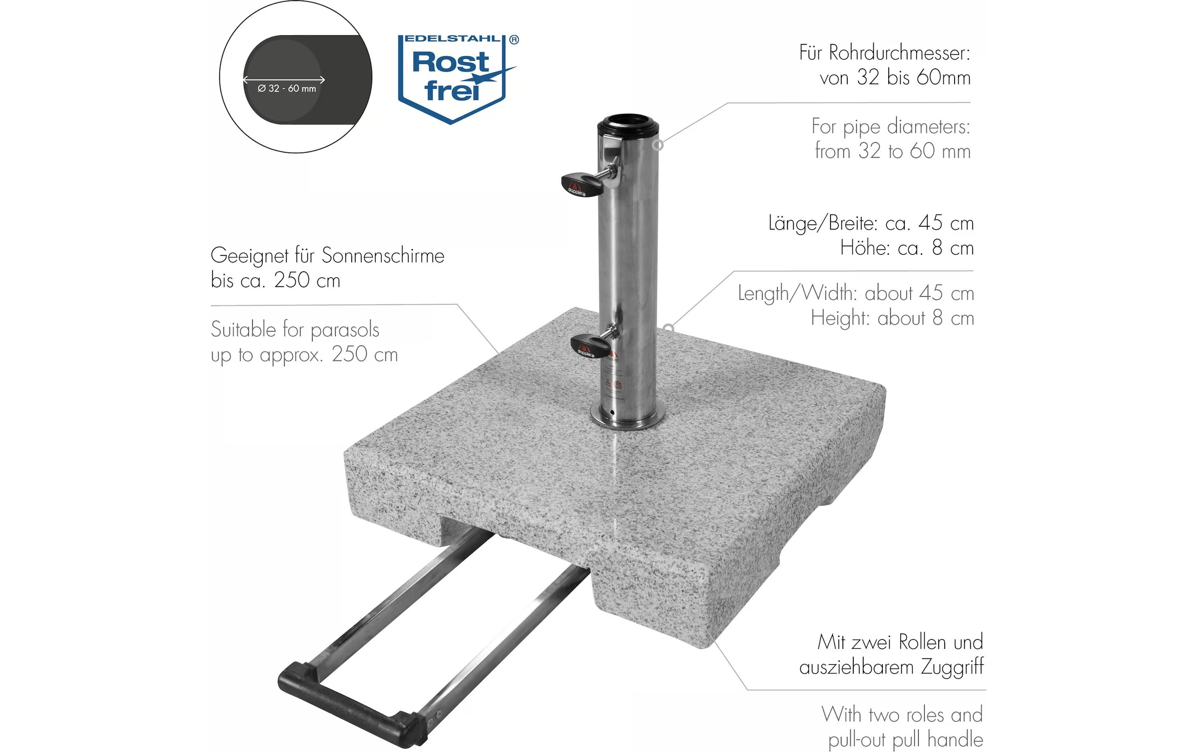 doppler® Schirmhalter »Beschwerer Active Trolley«