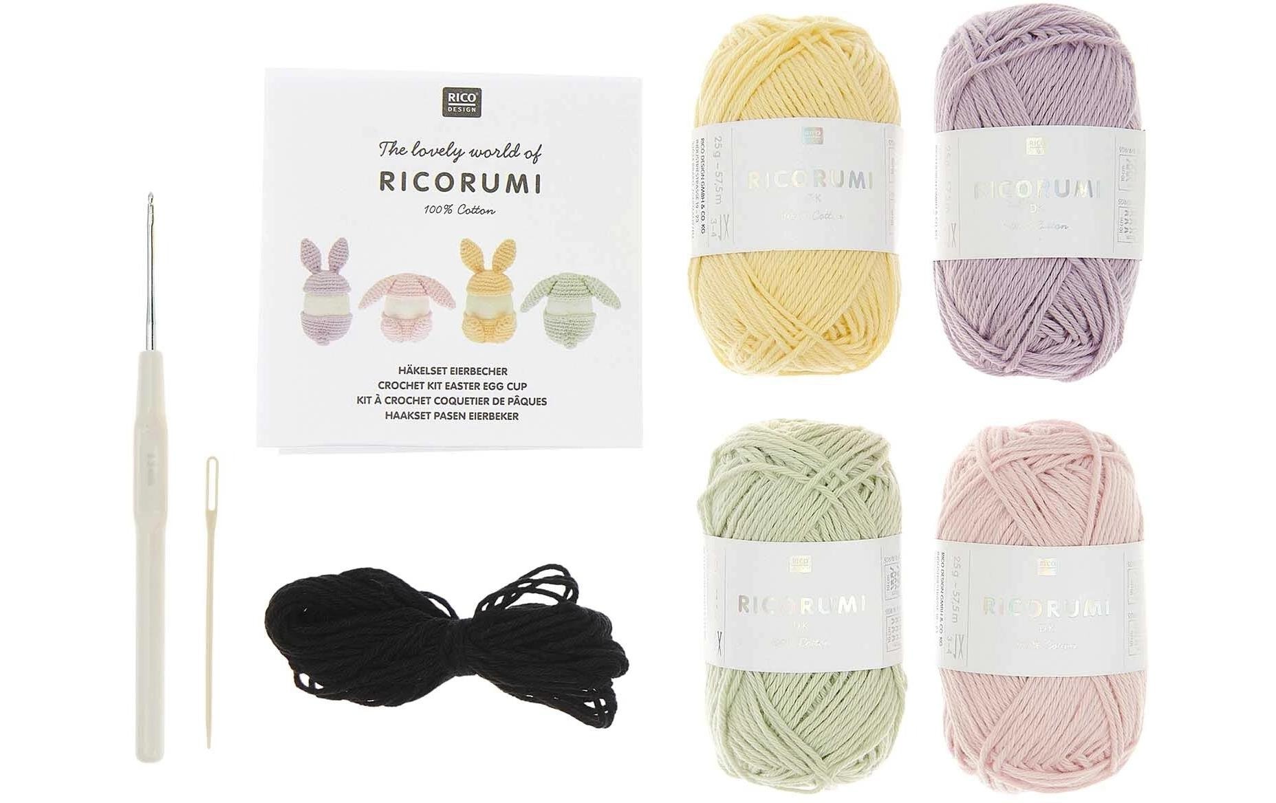 Rico-Design Verlag Set créatif »Häkeln Ricorumi Eierbecher«