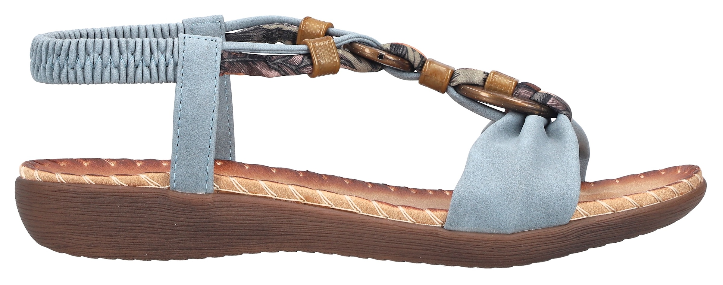 Rieker Sandale  Sommerschuh, Urlaubsschuh, Fersenriemchen mit Gummizug