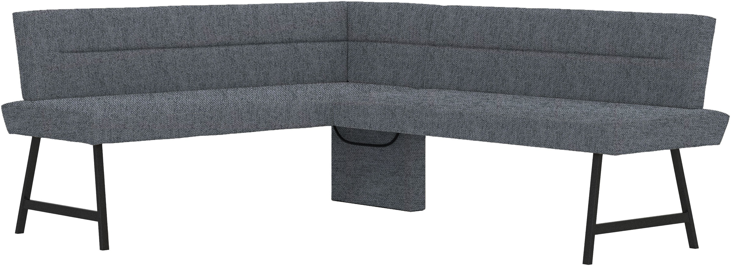 GOODproduct Ensemble de bancs d'angle »Sava« Ensemble, 4 cuis tlg. Eckbank mit Wellenfederung im Sitz, Tisch Massiv Eiche