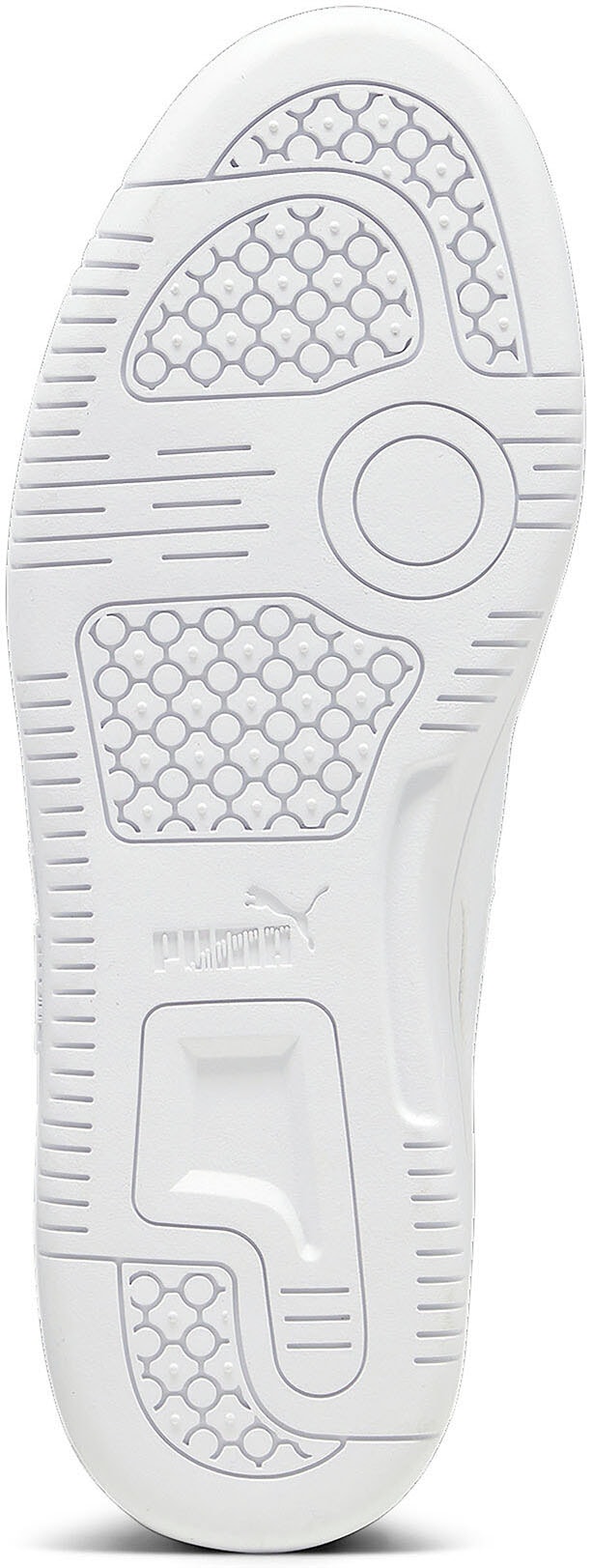 PUMA Sneakers »REBOUND V6 LOW«  coupe basse, avec fermeture à lacets, en cuir tambouriné