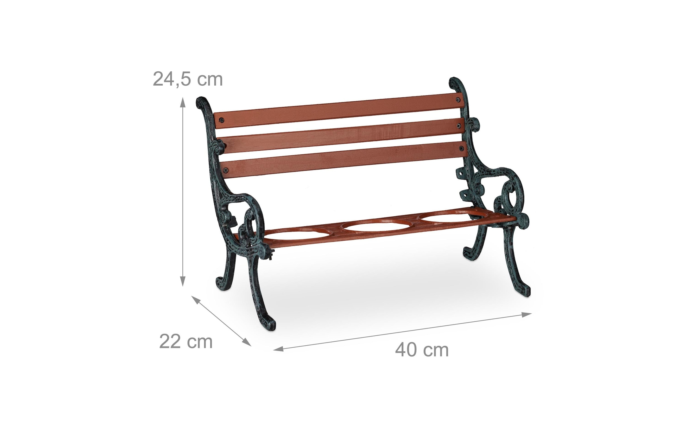relaxdays Blumenbank »Mini, 3«