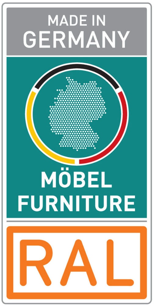 GOODproduct Kombikommode »Sideboard Kombikommode Schubladenkommode AGORDO mit Glasfront« in zwei Griff-Farben, Breite 120 cm,  vier grosse Schubladen, mit insgesamt 4 Einlegeböden MADE IN GERMANY