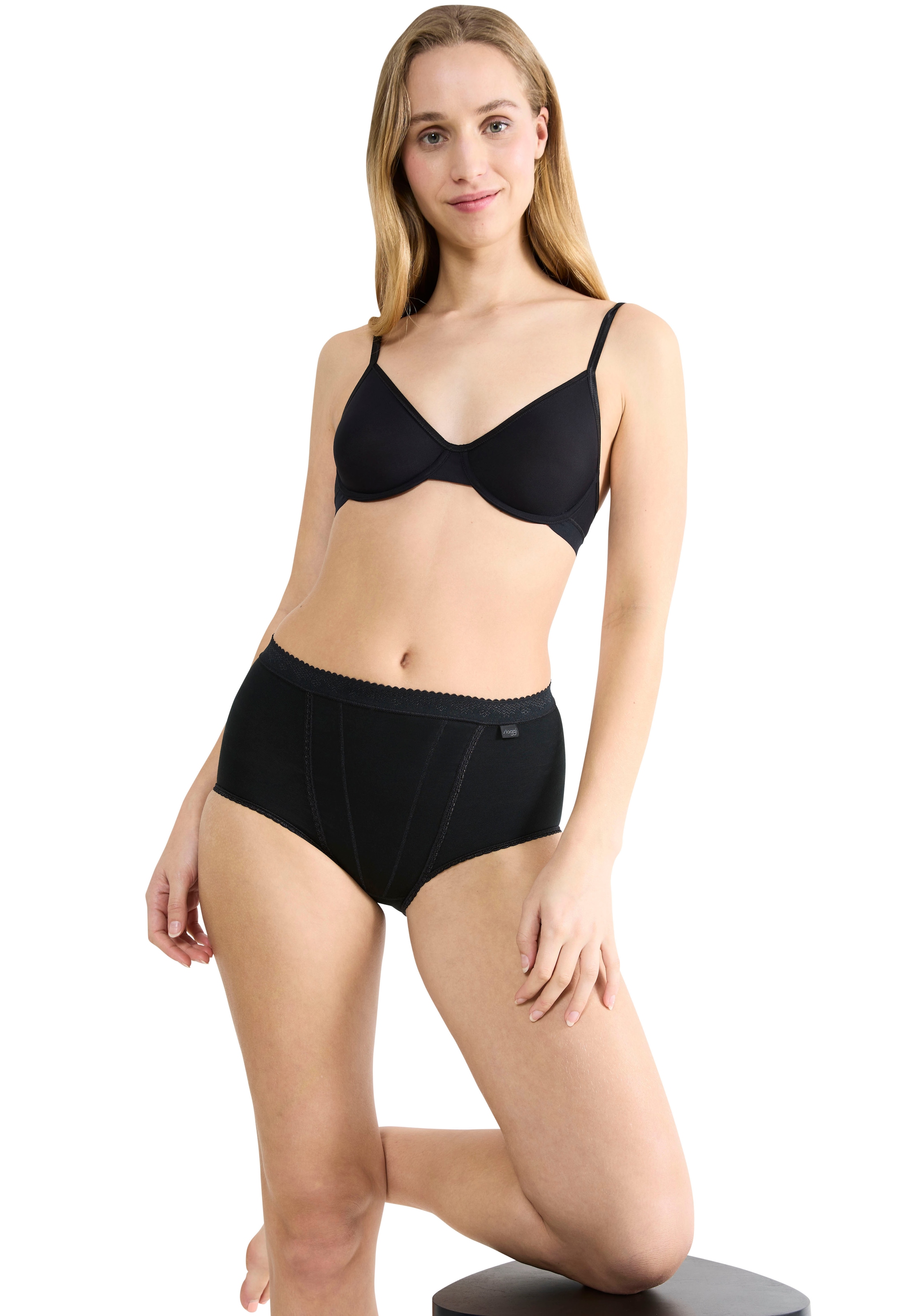 sloggi Slip gainant »Control« 2er Pack,  doppellagige Bauchpartie, formend, Baumwollmix, elastisch