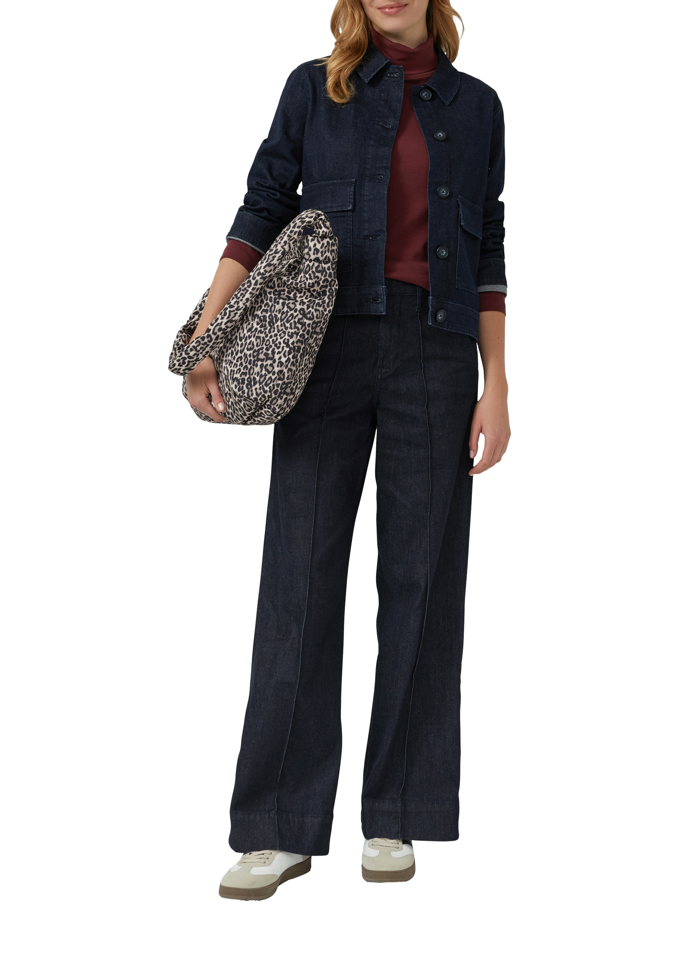 s.Oliver T-shirt à col roulé im Slim Fit, Langarm