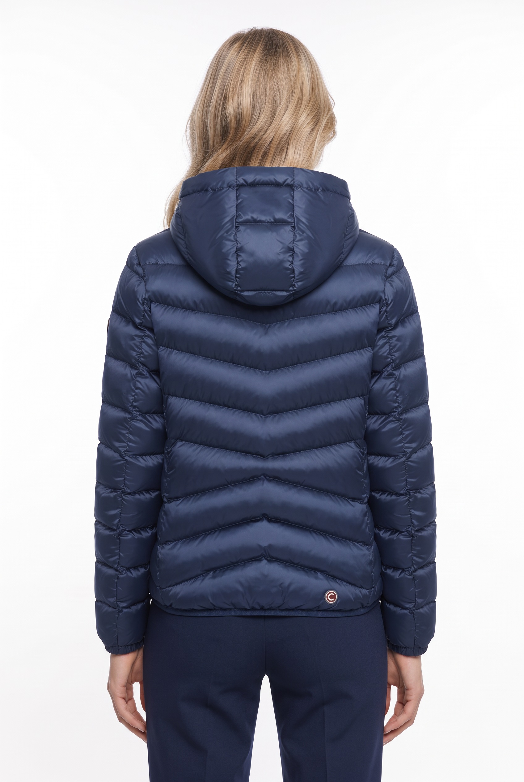 Colmar Doudoune avec capuche mit glänzendem Finish, schmale Passform, 2-Wege-Zipper