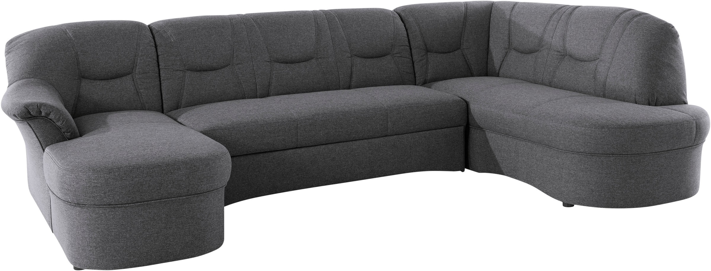 DOMO collection Wohnlandschaft »Sarafina, zeitlos und komfortabel, optional mit Federkern, U-Form« wahlweise mit Bettfunktion