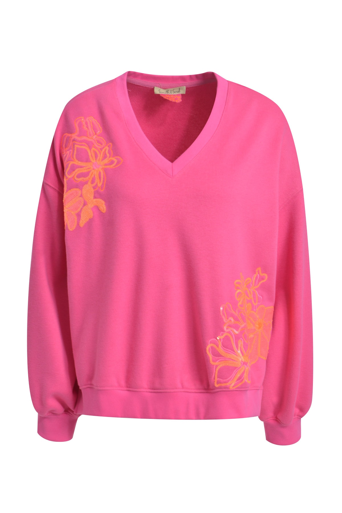 Smith & Soul Sweatshirt , mit V-Ausschnitt, Oversize Fit
