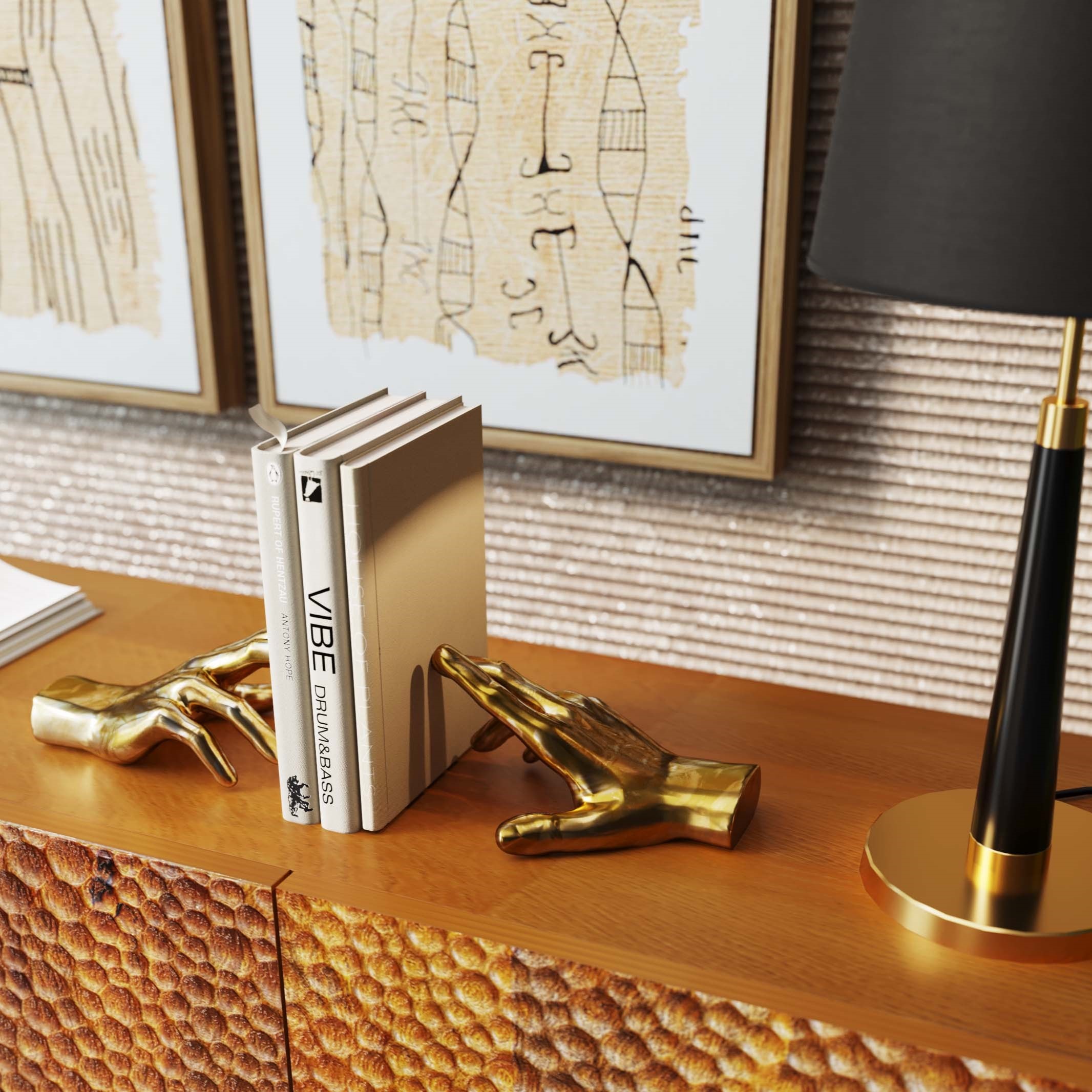 Kare Design Buchstütze »Buchstütze Holding Fingers (2/Set)«