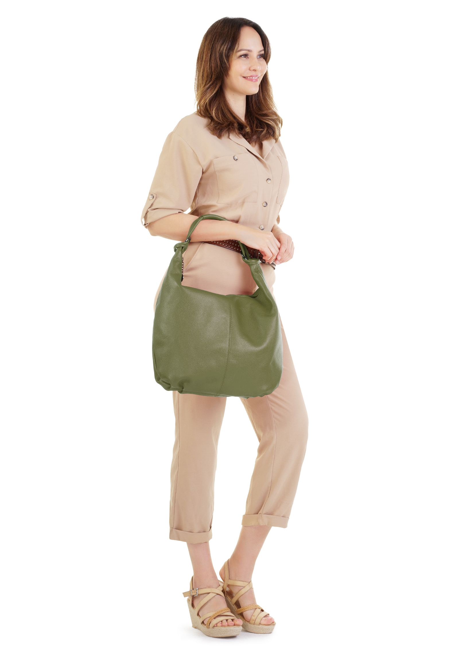 Cluty Shopper echt Leder, Made in Italy