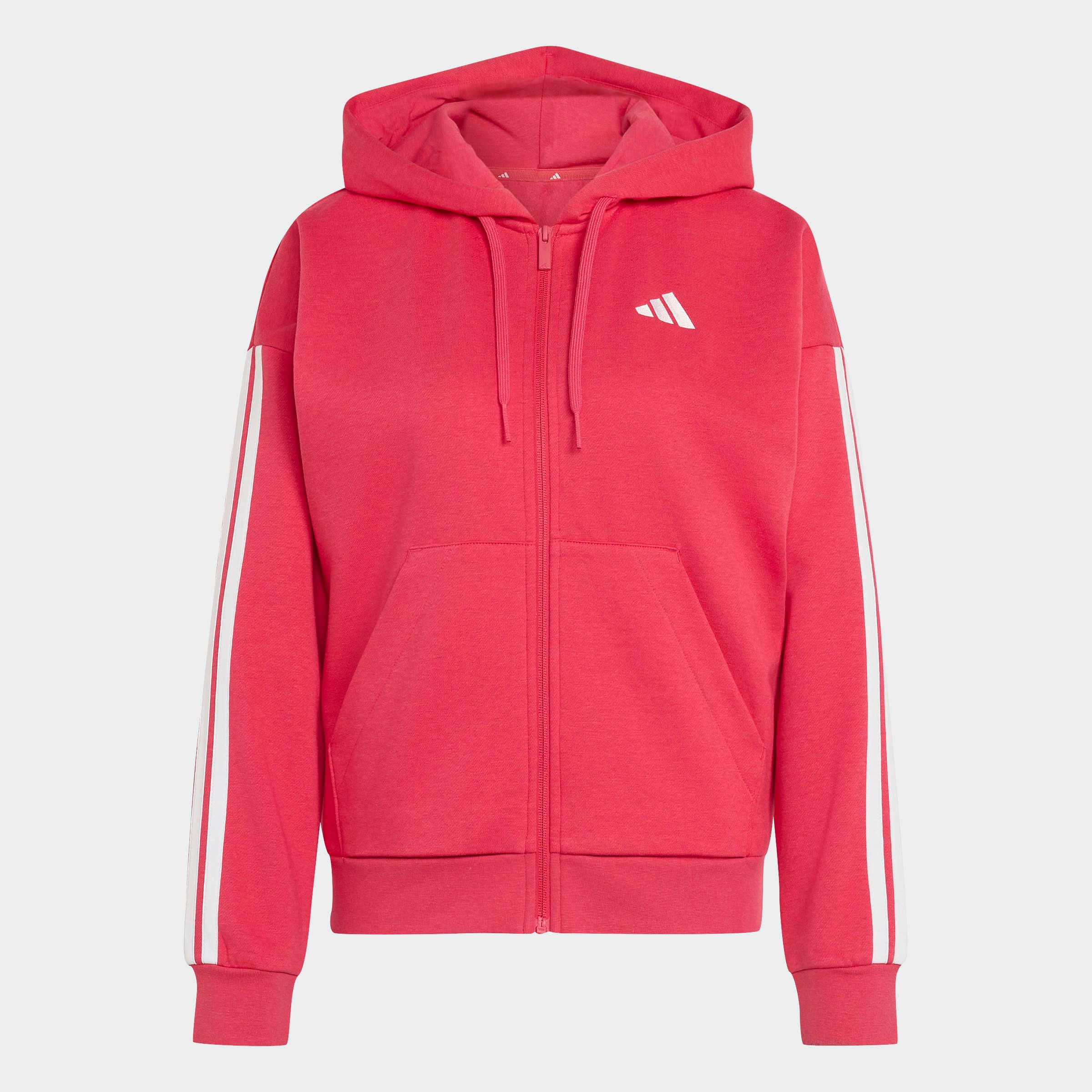 adidas Sportswear Kapuzensweatjacke »ESSENTIALS 3-STREIFEN FLEECE«