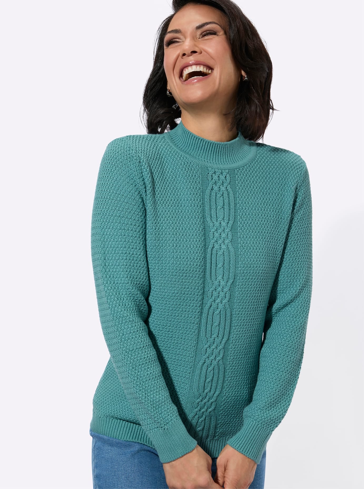Casual Looks Pull à col roulé »Rollkragen-Pullover«