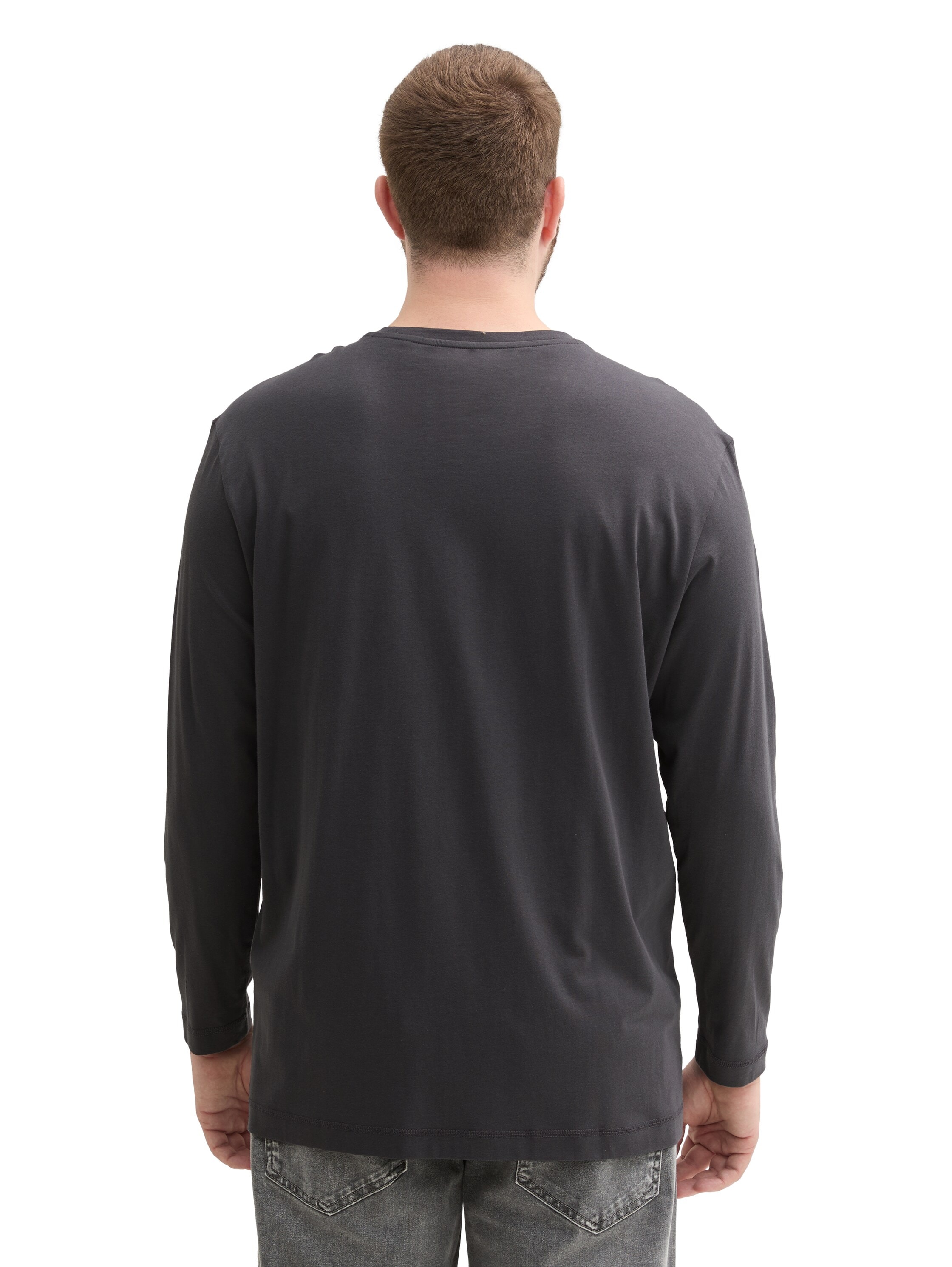 TOM TAILOR PLUS Langarmshirt mit Print/Grosse Grössen