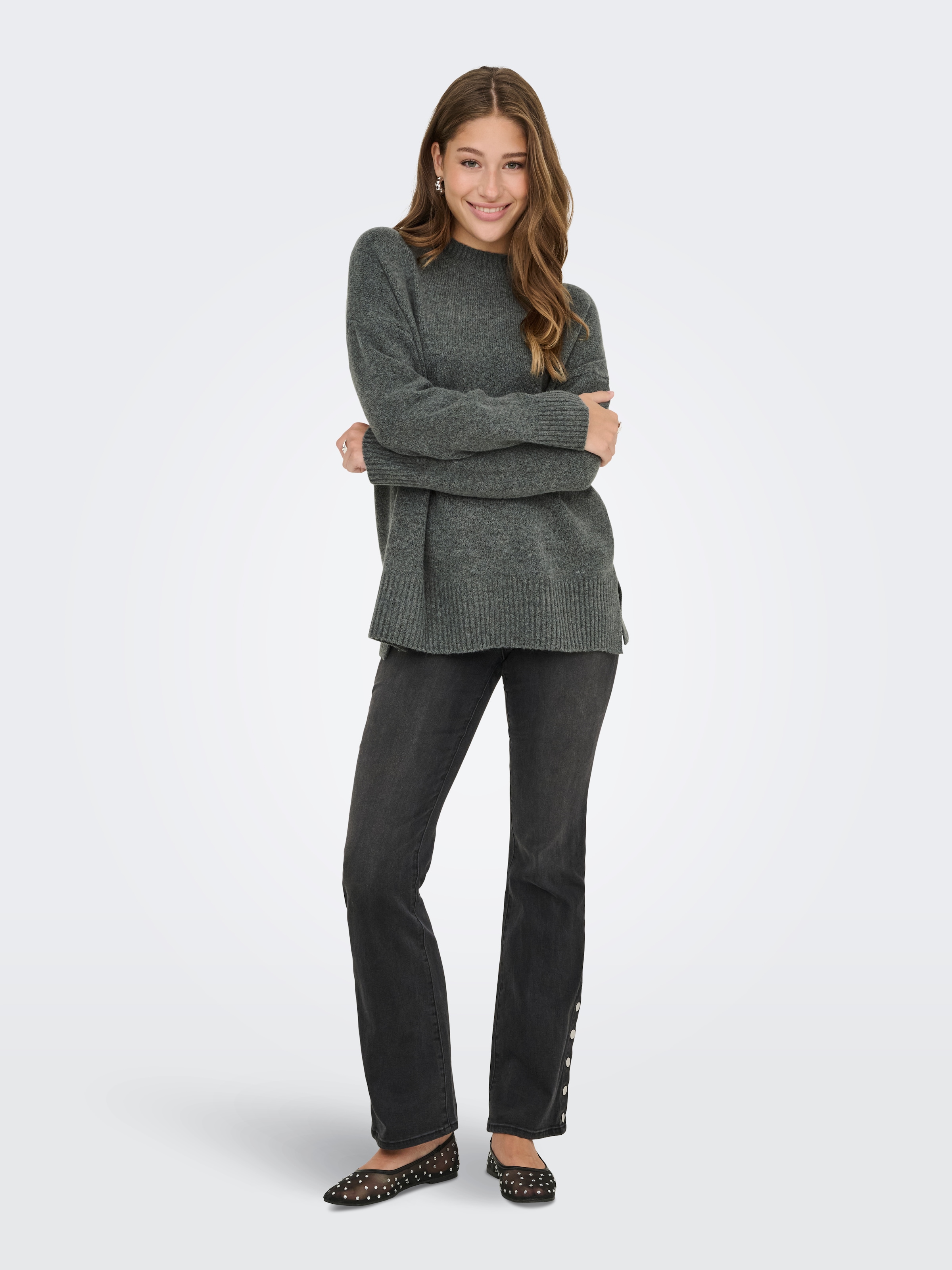 ONLY Strickpullover »ONLHAZEL LS HIGHNECK OVERS PULL KNT NOOS«