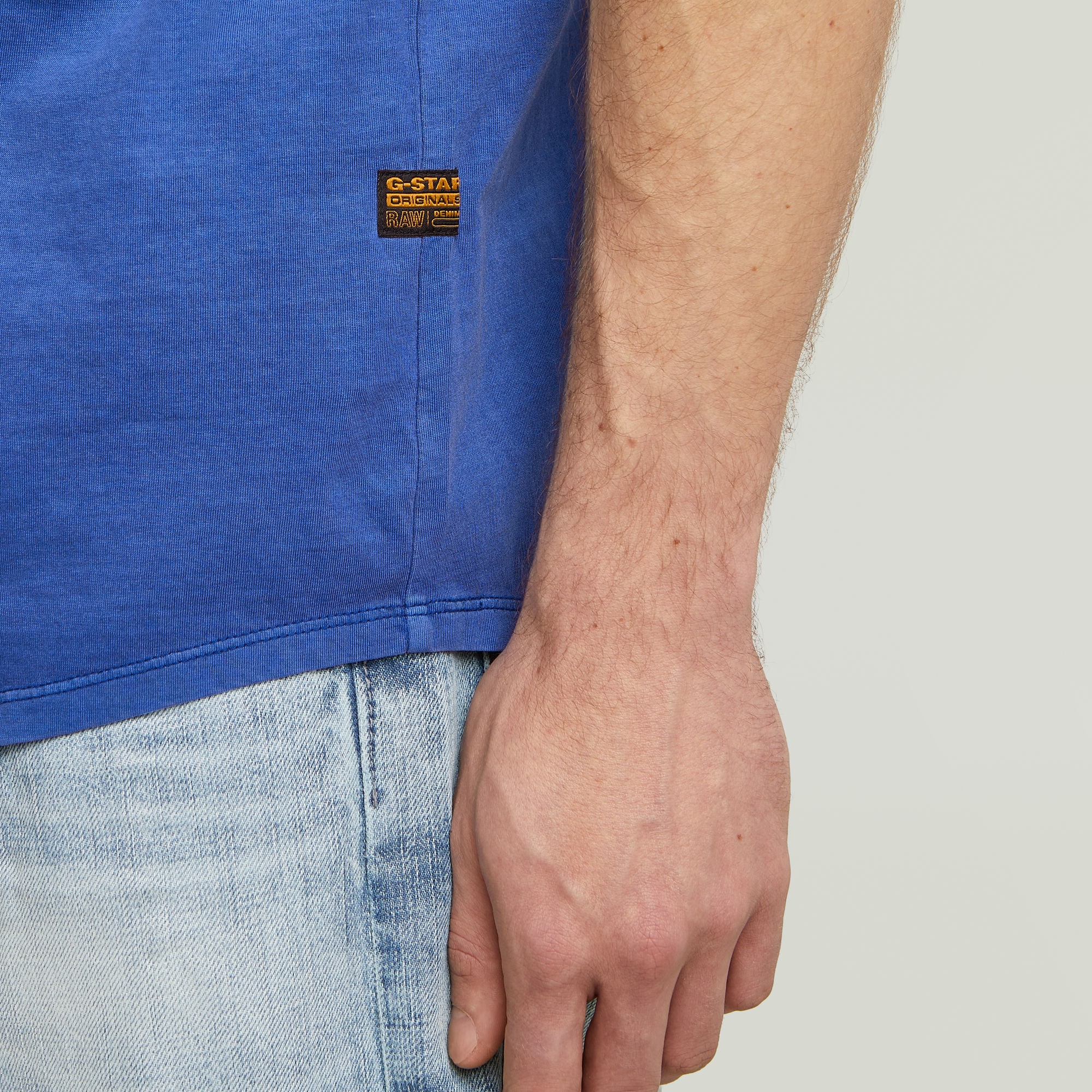 G-STAR Kurzarmshirt »Lash« Rundhals, Logoapplikation