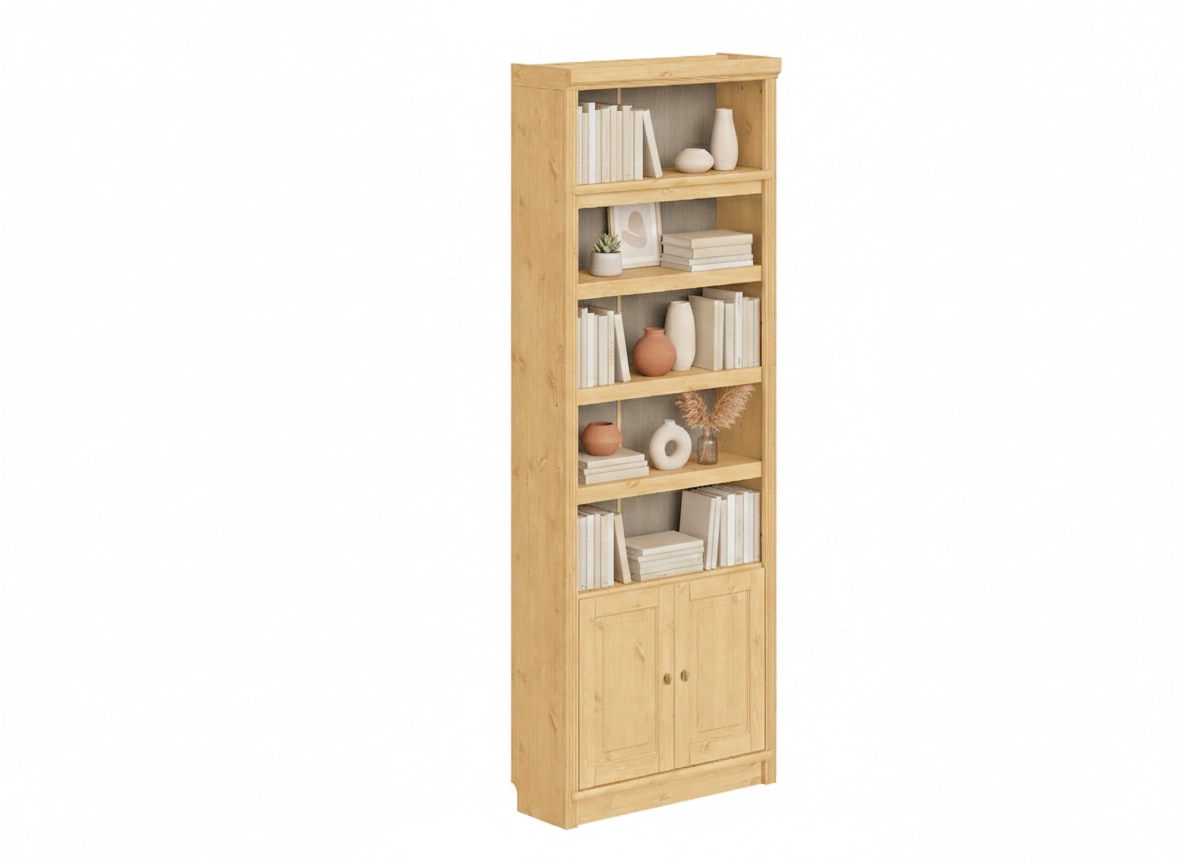 GOODproduct Bücherregal »mit 2 Türen Soeren Regal Aktenregal B/T/H: 80/29/220 cm« massive Kiefer, FSC®-zertifiziert
