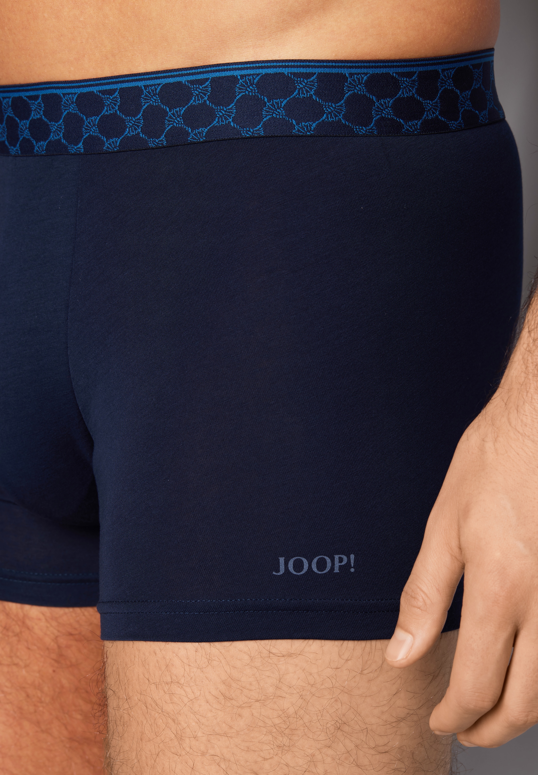 JOOP! Boxers »Everyday« 3er Pack,  ohne Eingriff, Cornflower-Logobund, Baumwollmix