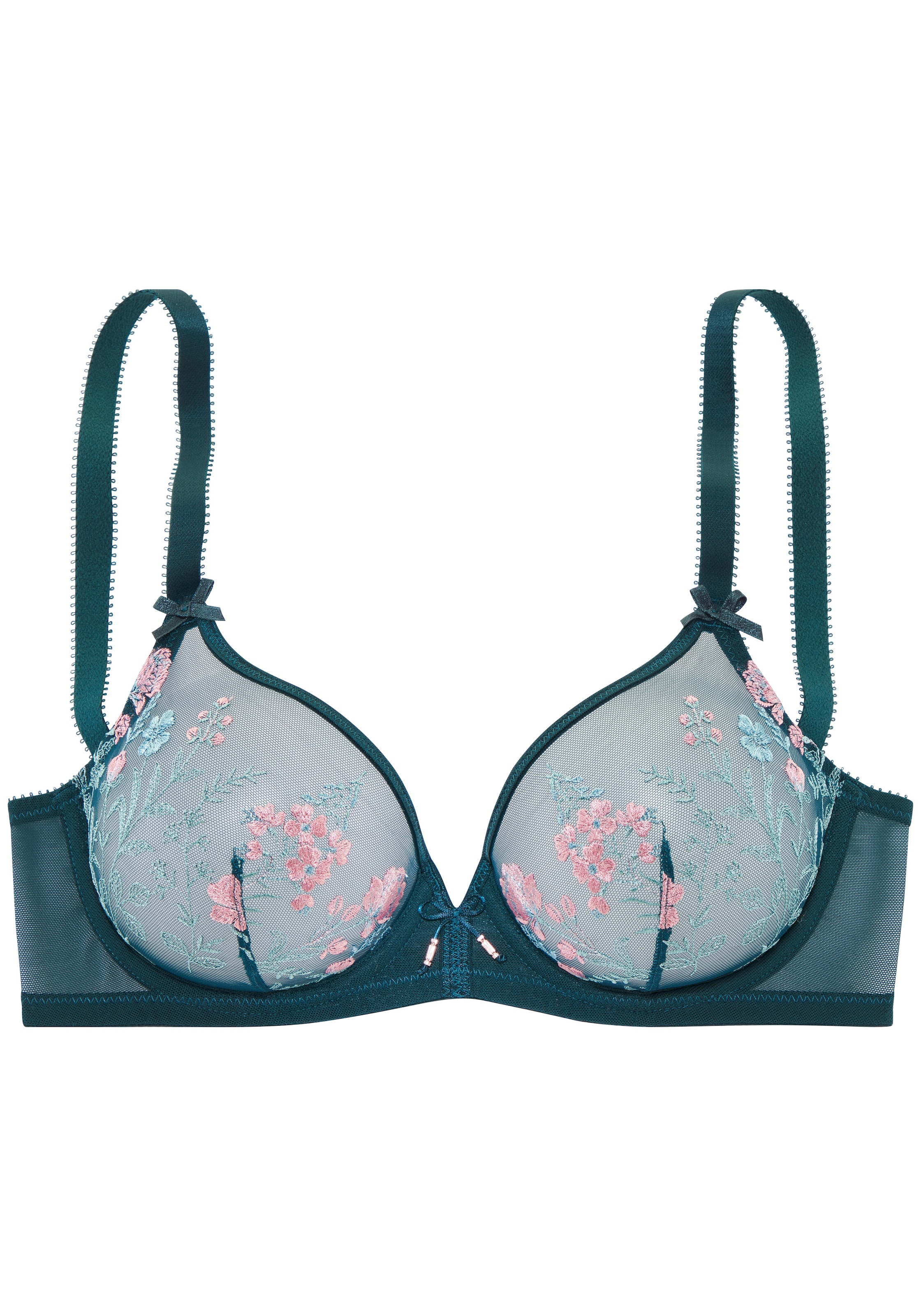 LASCANA Soutien-gorge à armatures », BH mit Bügel, BH mit Blumen aus Stickereispitze, Maria« peut être combiné en ensemble lingerie, grandes tailles