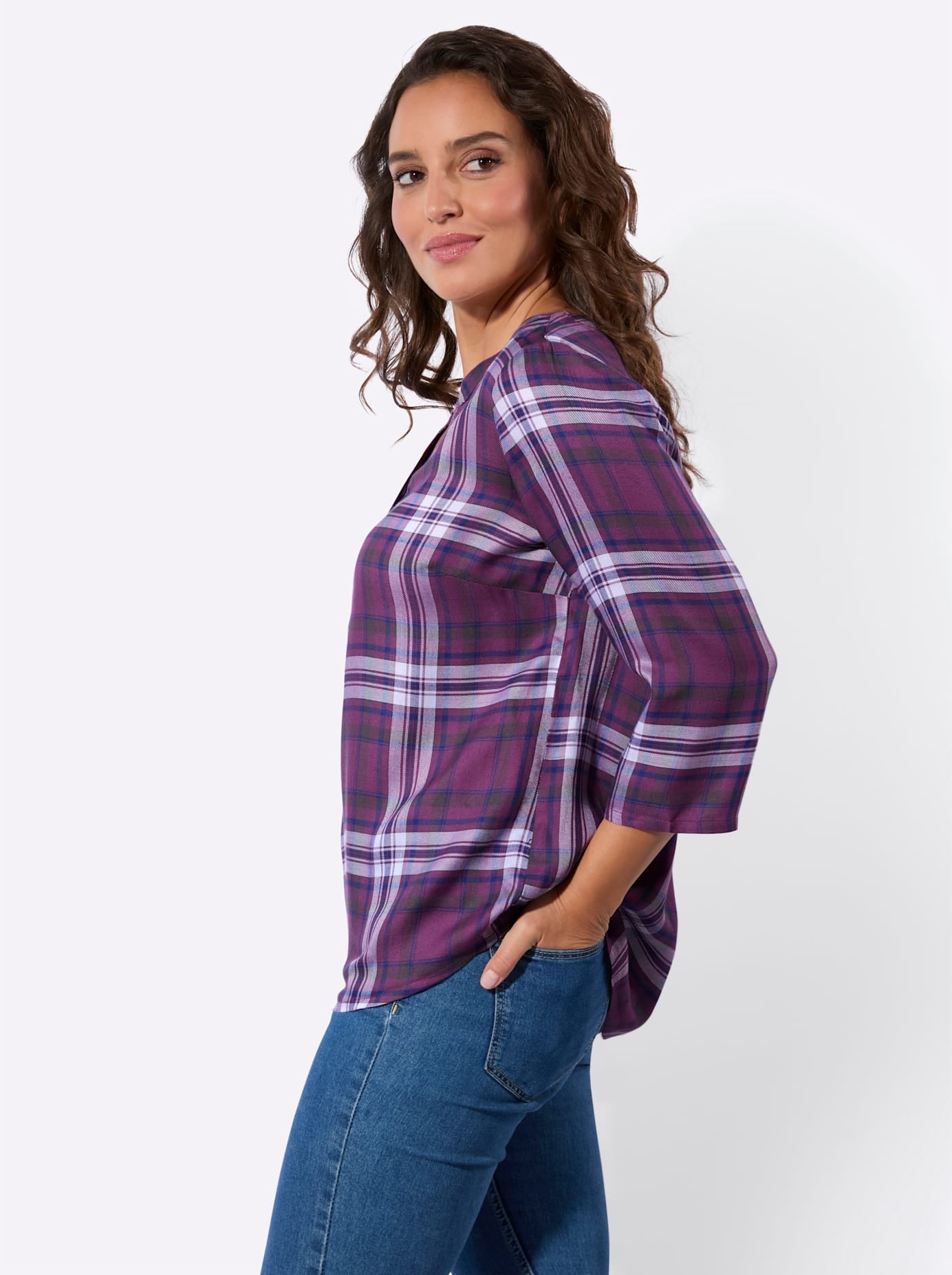 Casual Looks Blouse à carreaux