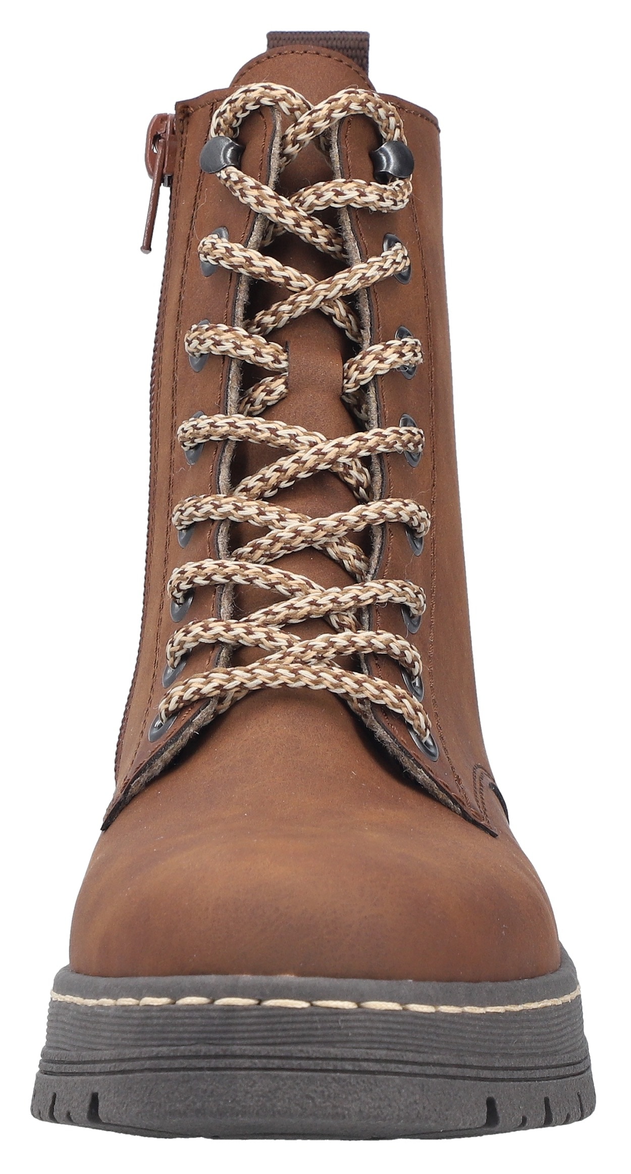 Rieker Bottes à lacets  bottines à lacets, bottines à plateforme, semelle profilée, avec fermeture éclair intérieure