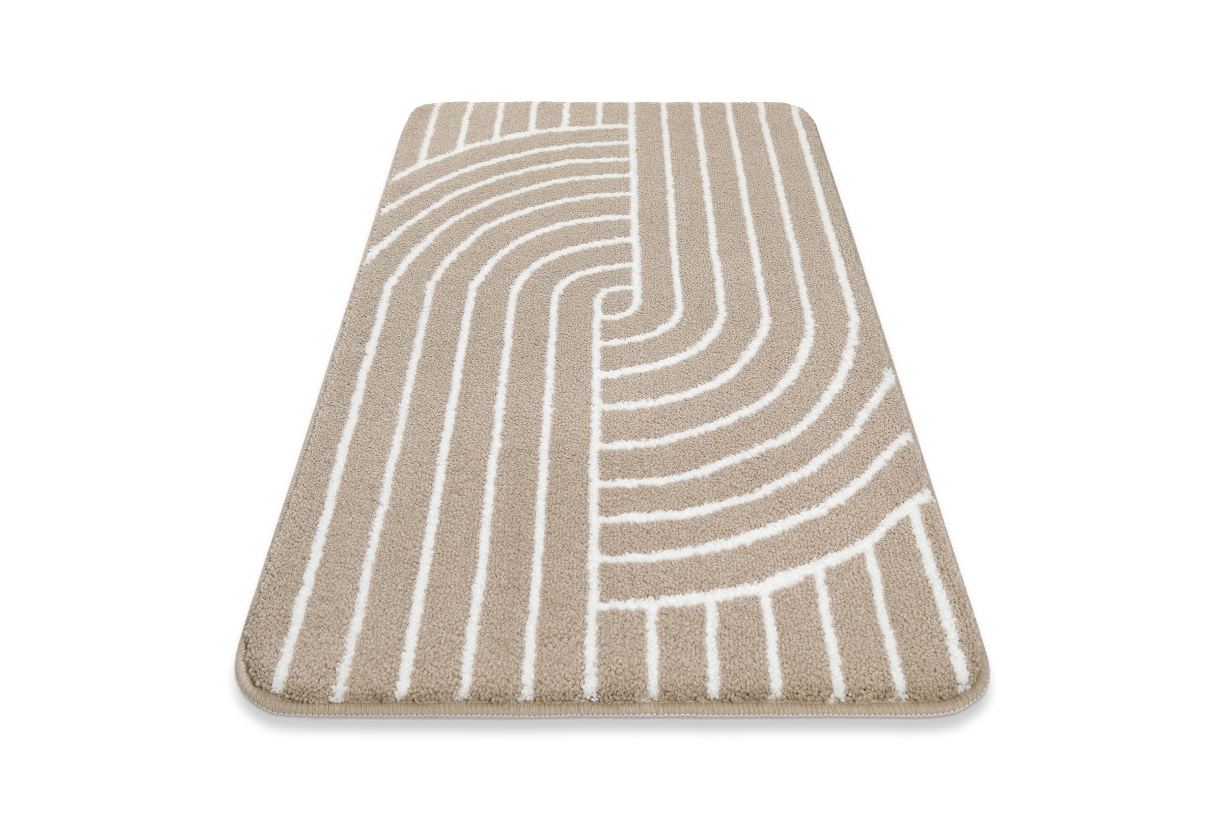 Wecon home Basics Tapis de bain »Hilda« Höhe 15 mm lavable, antidérapant, résistant, facile d'entretien avec motif rétro