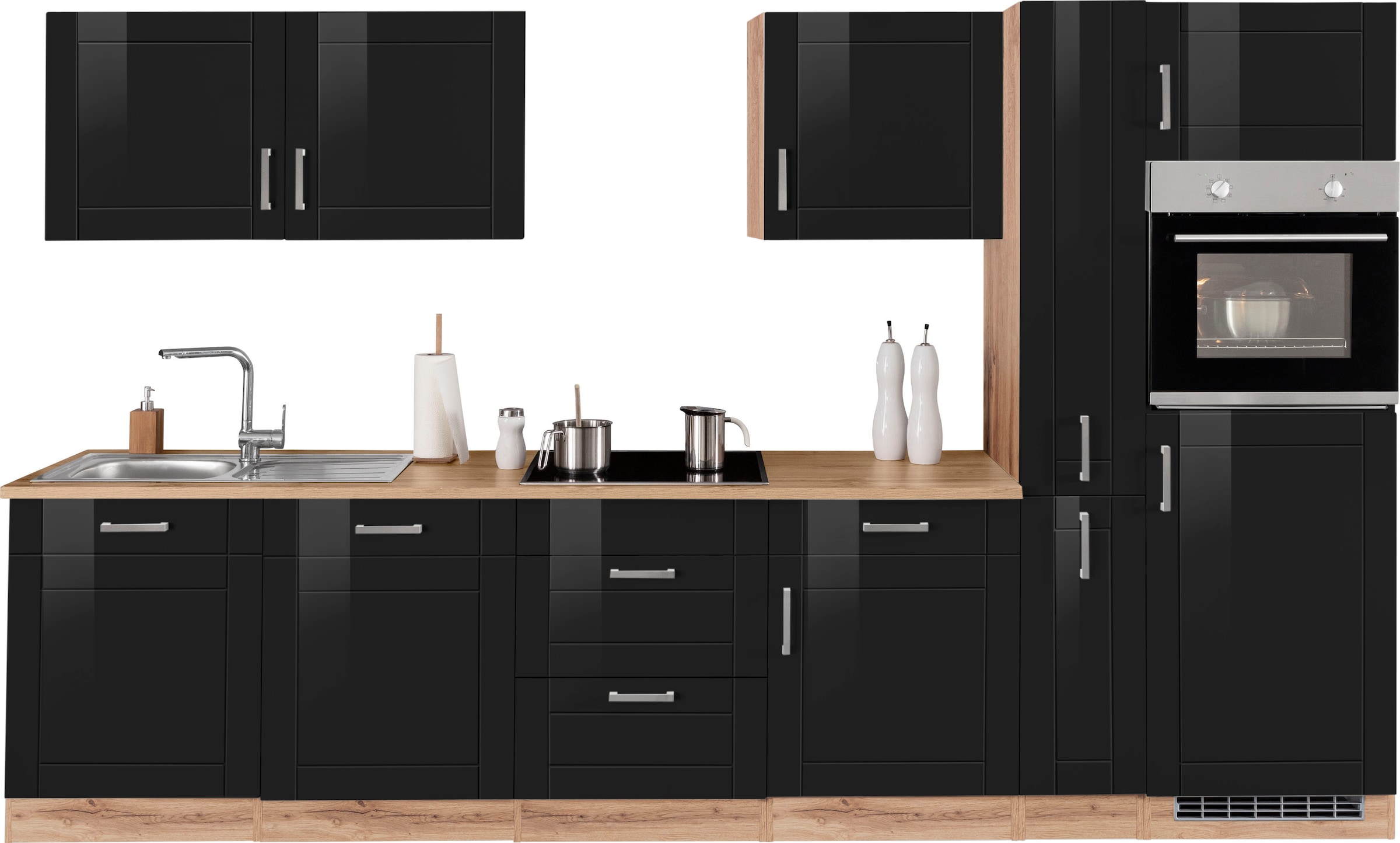 KOCHSTATION Kitchenette »KS-Tinnum« sans appareils électriques, largeur 330 cm
