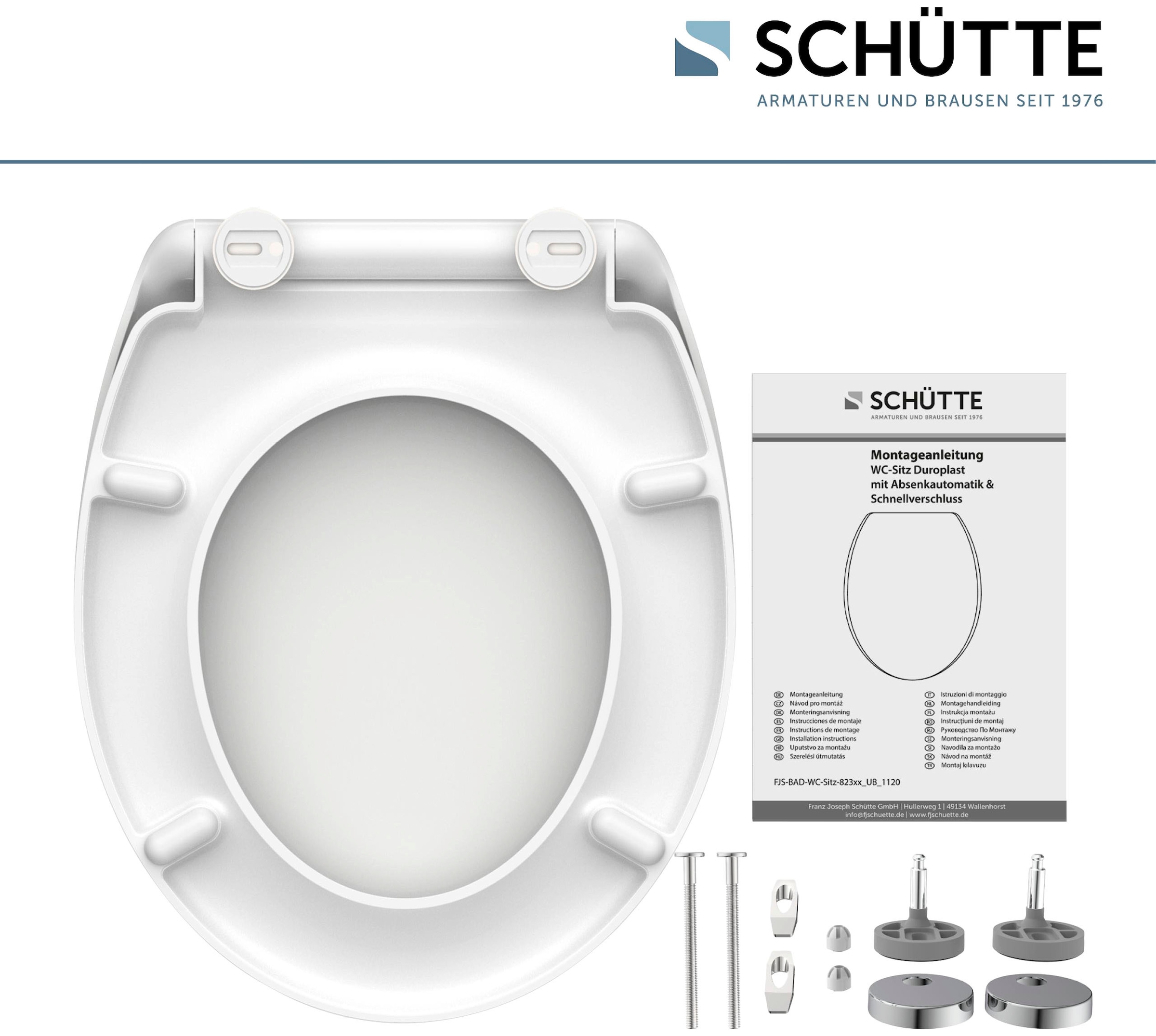 Schütte WC-Sitz mit Absenkautomatik und Schnellverschlusstechnik