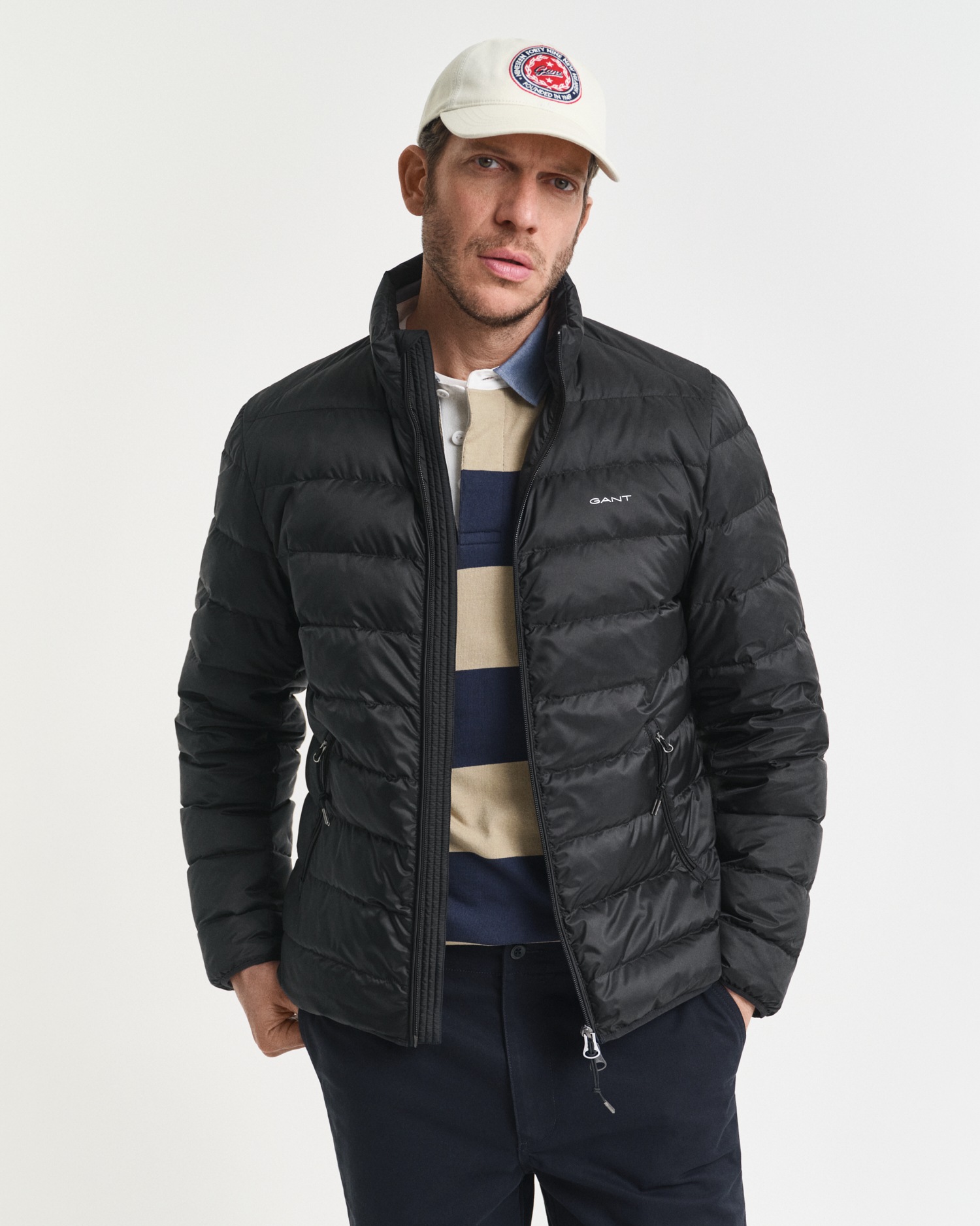 Gant Veste matelassée »LIGHT DOWN JACKET« 2-Wege-Reissverschluss, Übergangsjacke, regular fit
