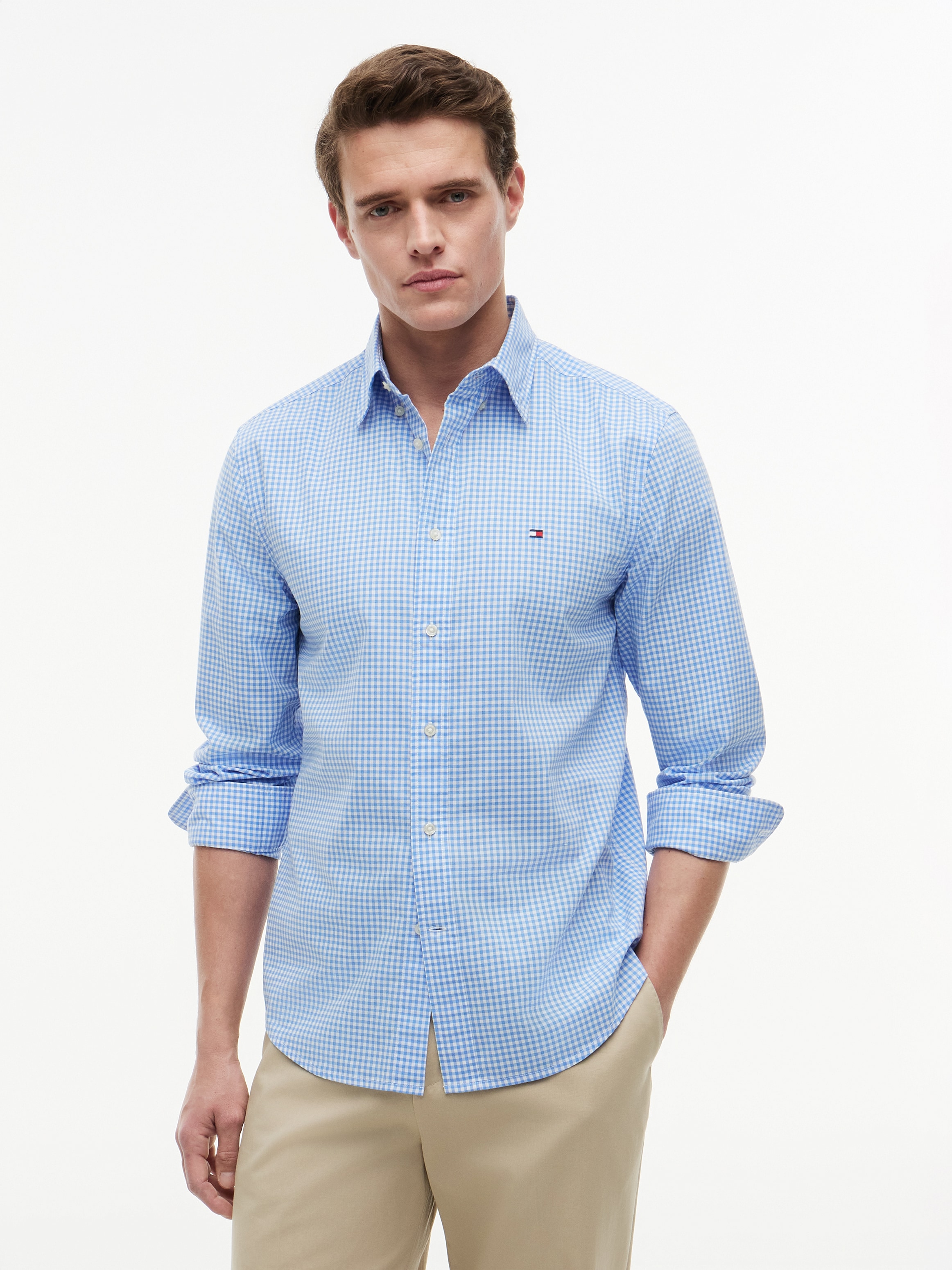 Tommy Hilfiger Chemise à manches longues »FLEX POPLIN GINGHAM SHIRT«