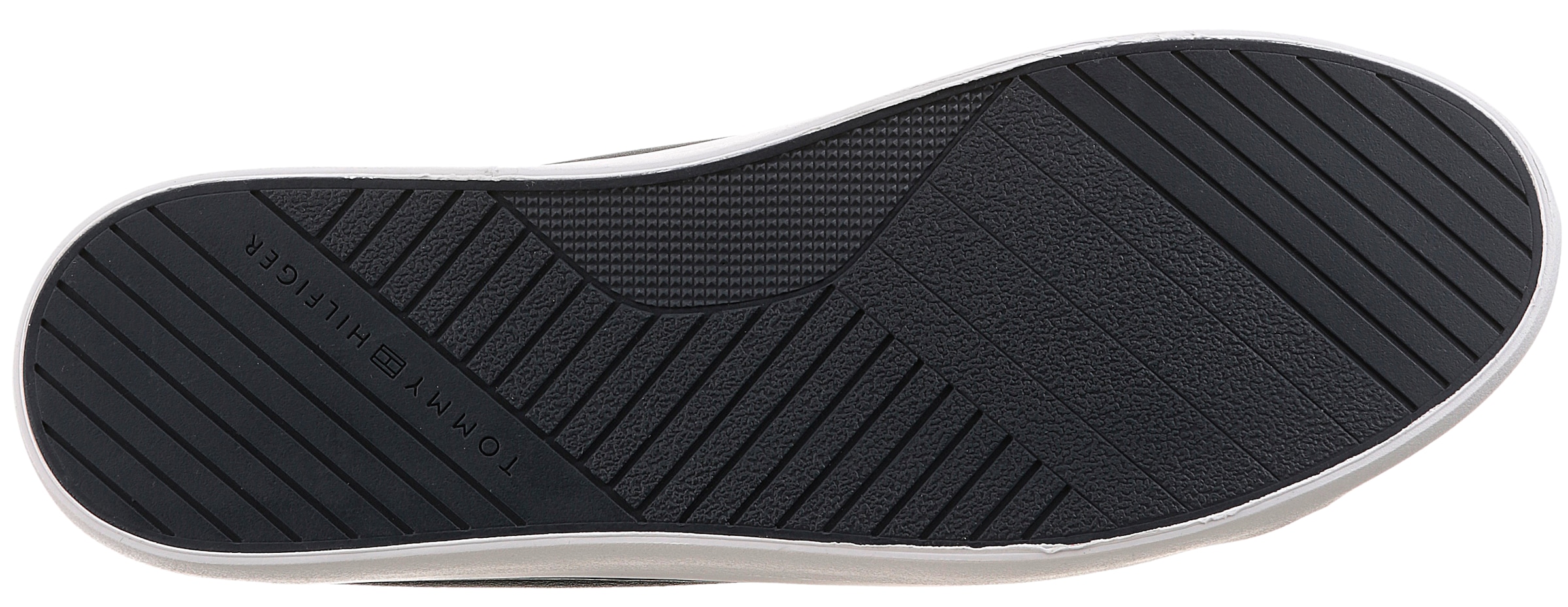 Tommy Hilfiger Sneakers »TH HI VULC CORE LOW LTH II ESS«  , Freizeitschuh, Halbschuh, Schnürer in schmaler Form