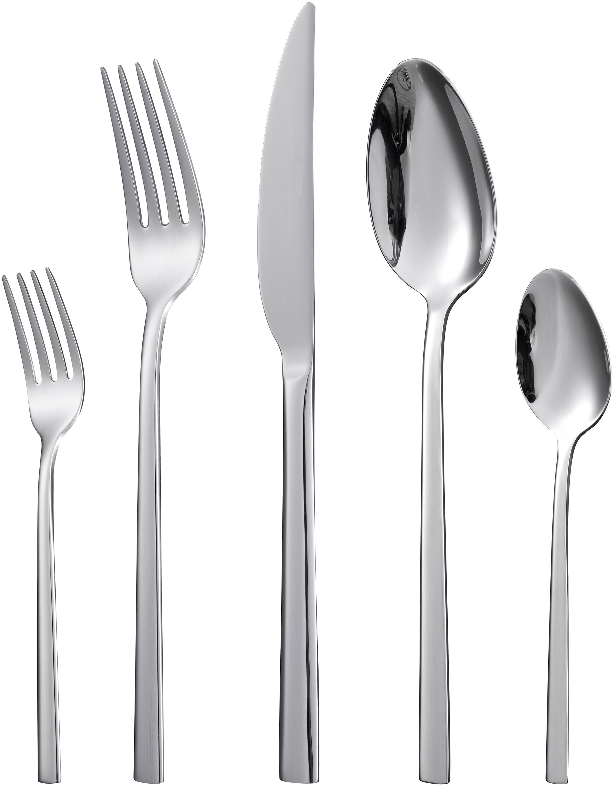 Hanseatic Set de couverts »SMART, wahlweise in glänzender oder matter Optik« design léger et minimaliste