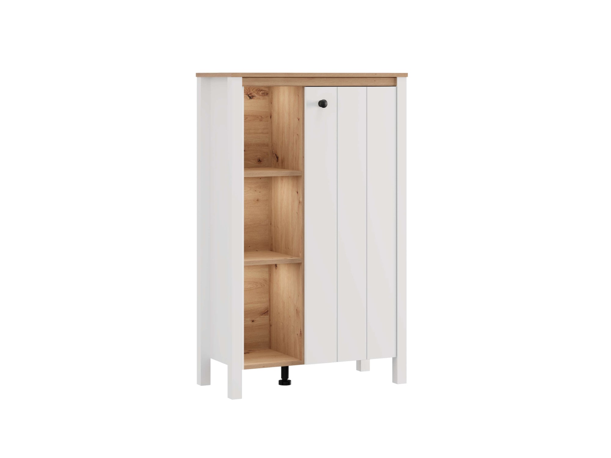 Home affaire Buffet haut »BEDFORD, Hochkommode, Vitrine, Glasvitrine, Kombi-Highboard« Profil MDF 2D recouvert, marquage à chaud