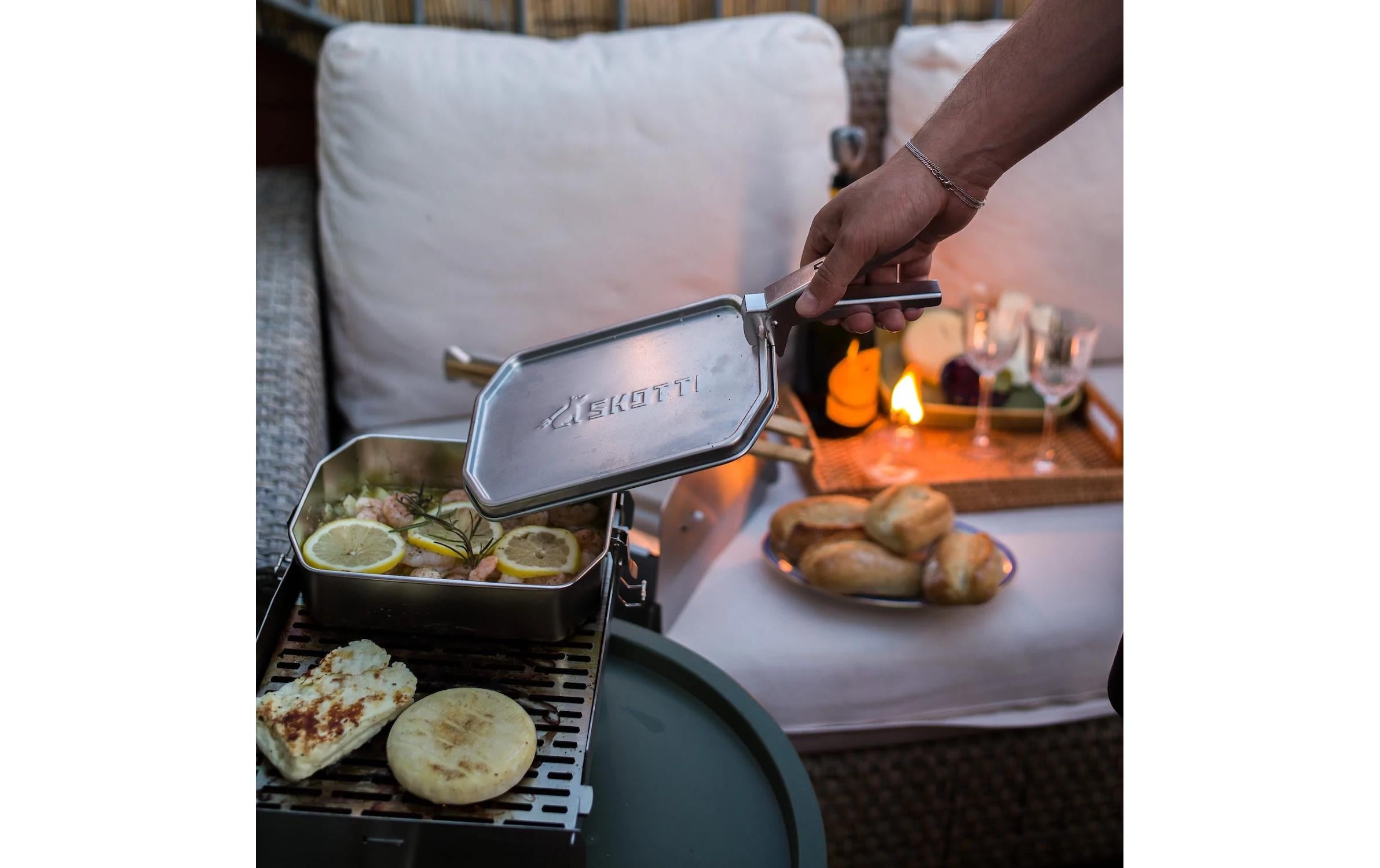   Grillpfanne »Skotti BOKS 1 L« Edelstahl