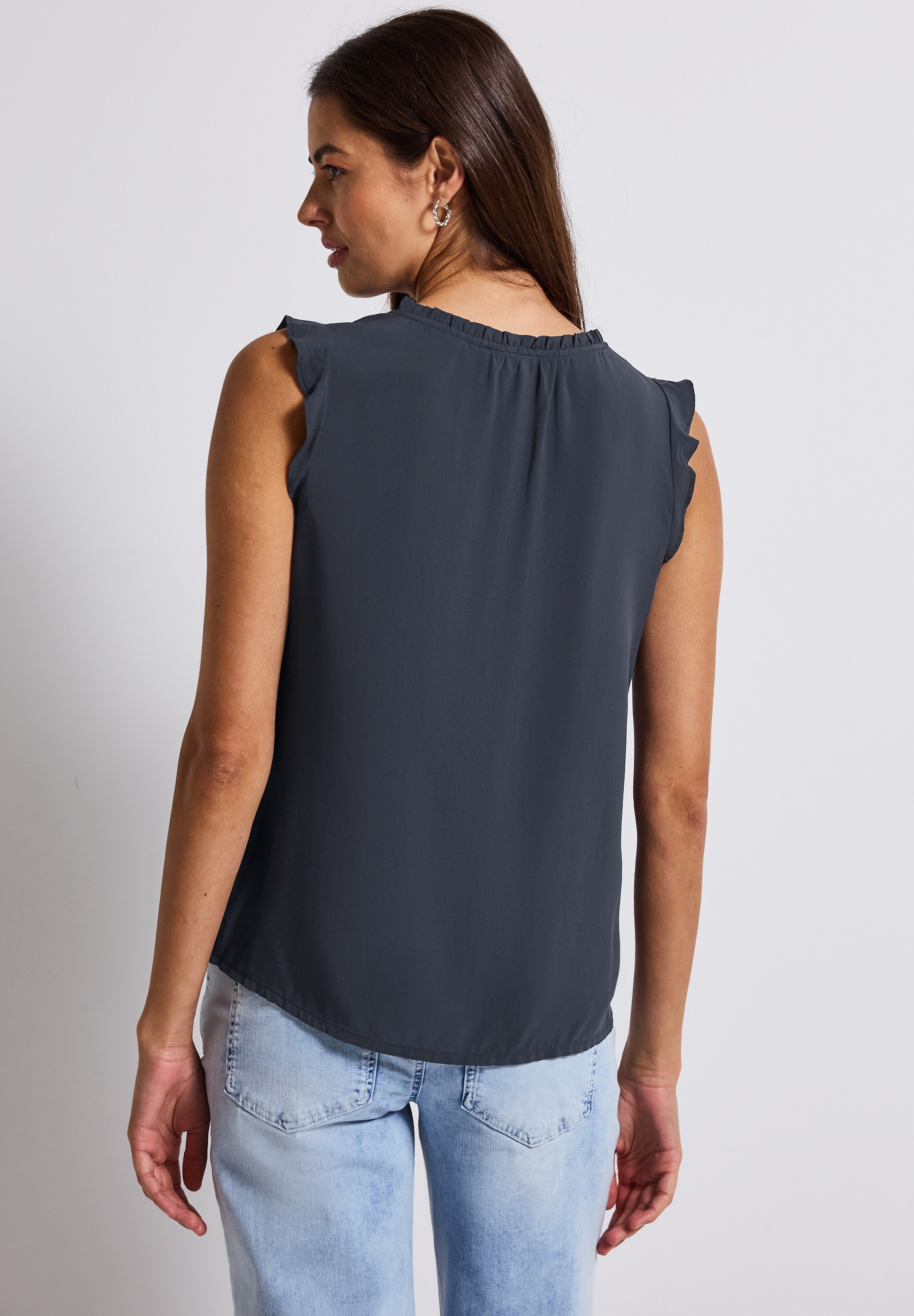 STREET ONE Top chemisier , mit Rüschendetails am Armansatz
