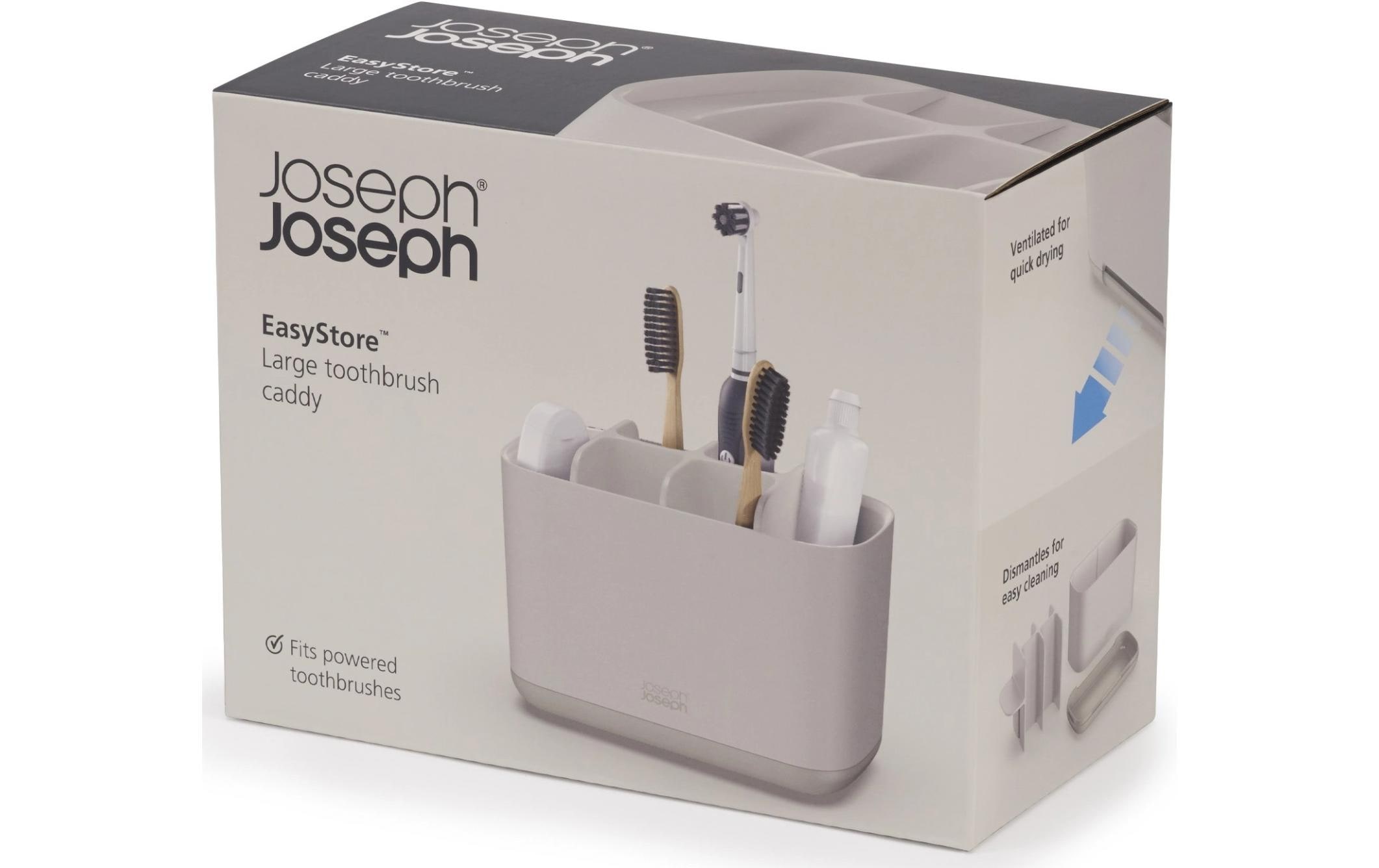 Joseph Joseph Zahnputzbecher »EasyStore, Ecru«