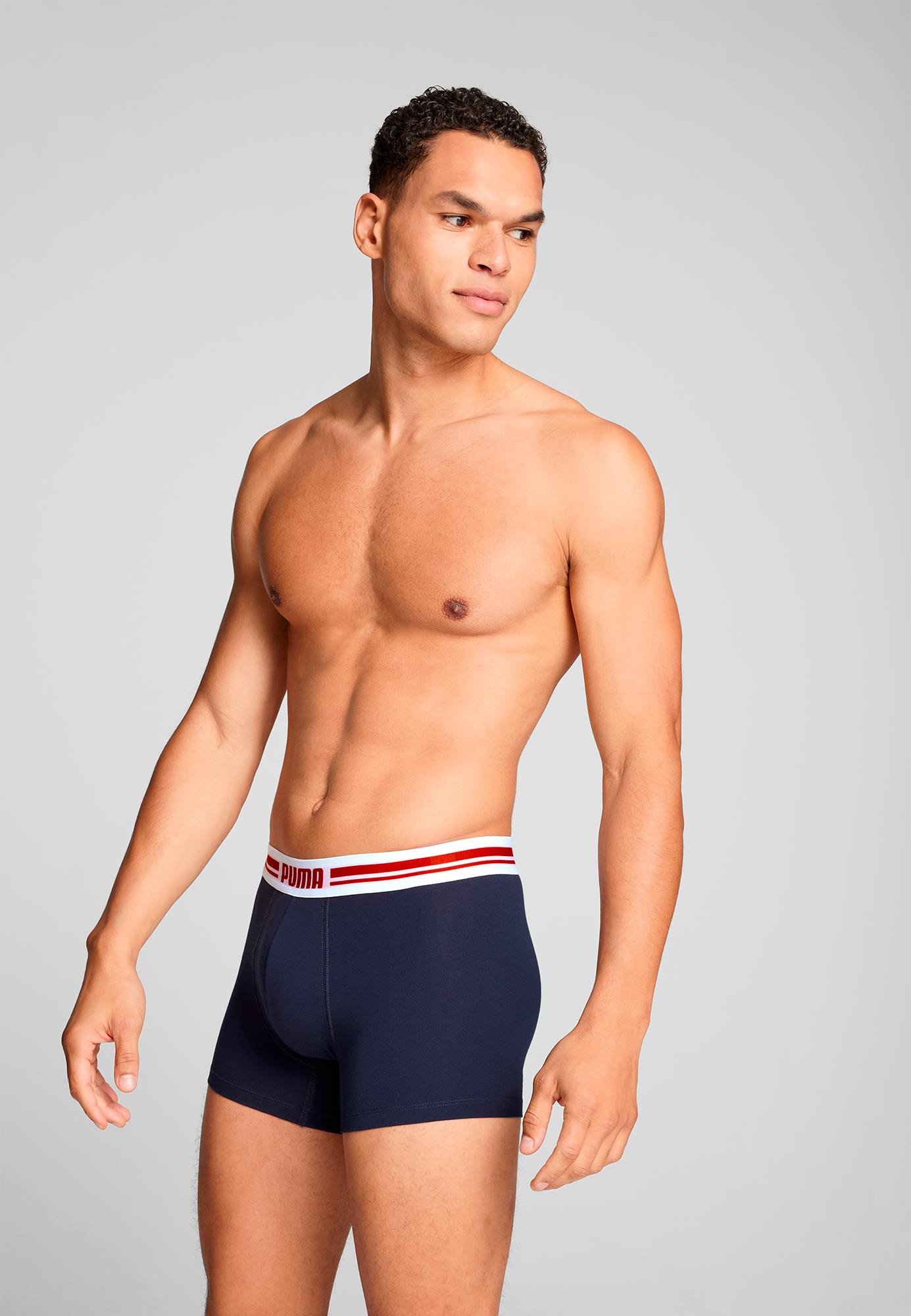 PUMA Boxers »PUMA MEN EVERYDAY PLACED LOGO BOXERS 2P« avec bande tissée logo